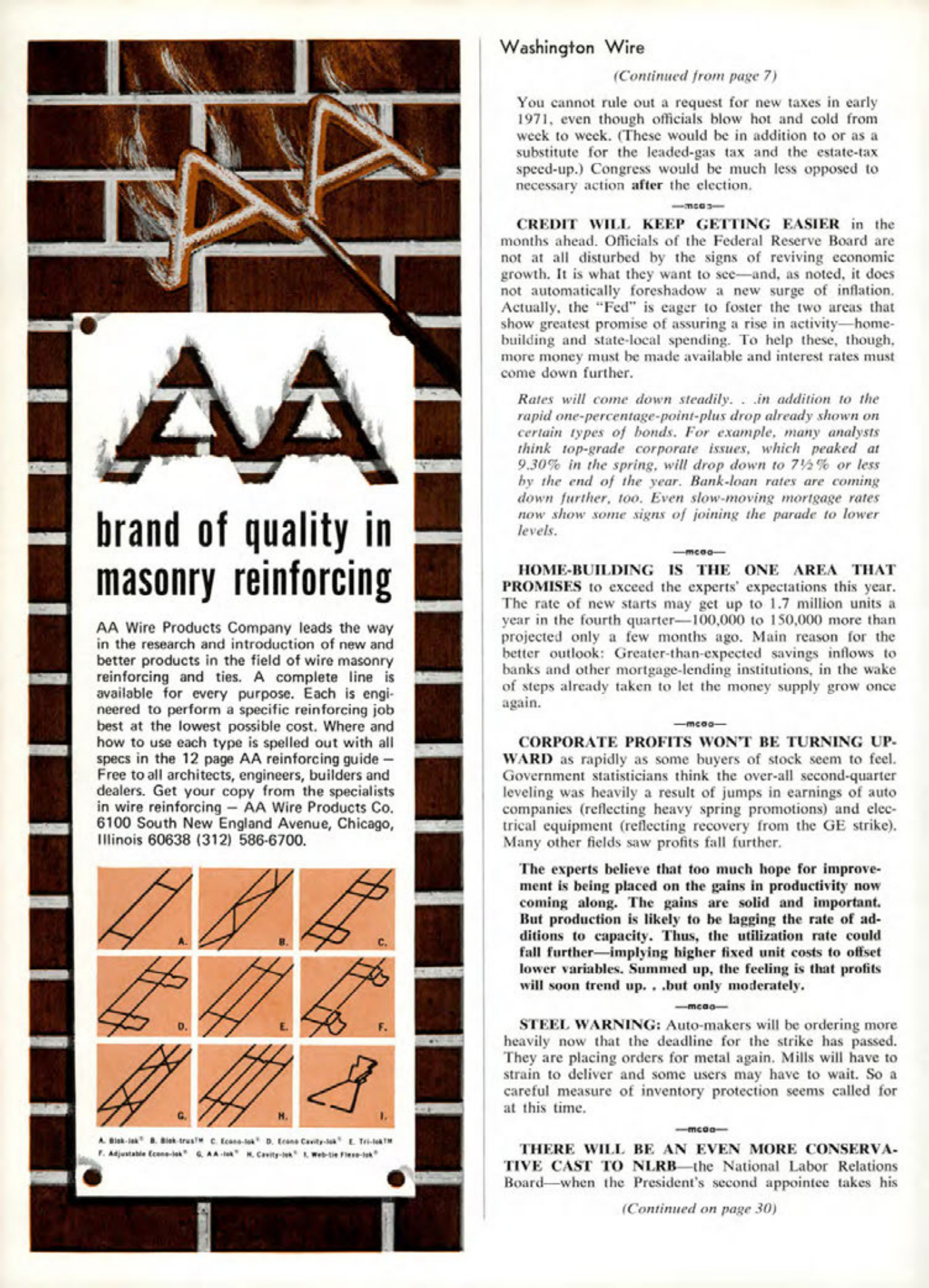 Masonry Magazine September 1970 Page. 8