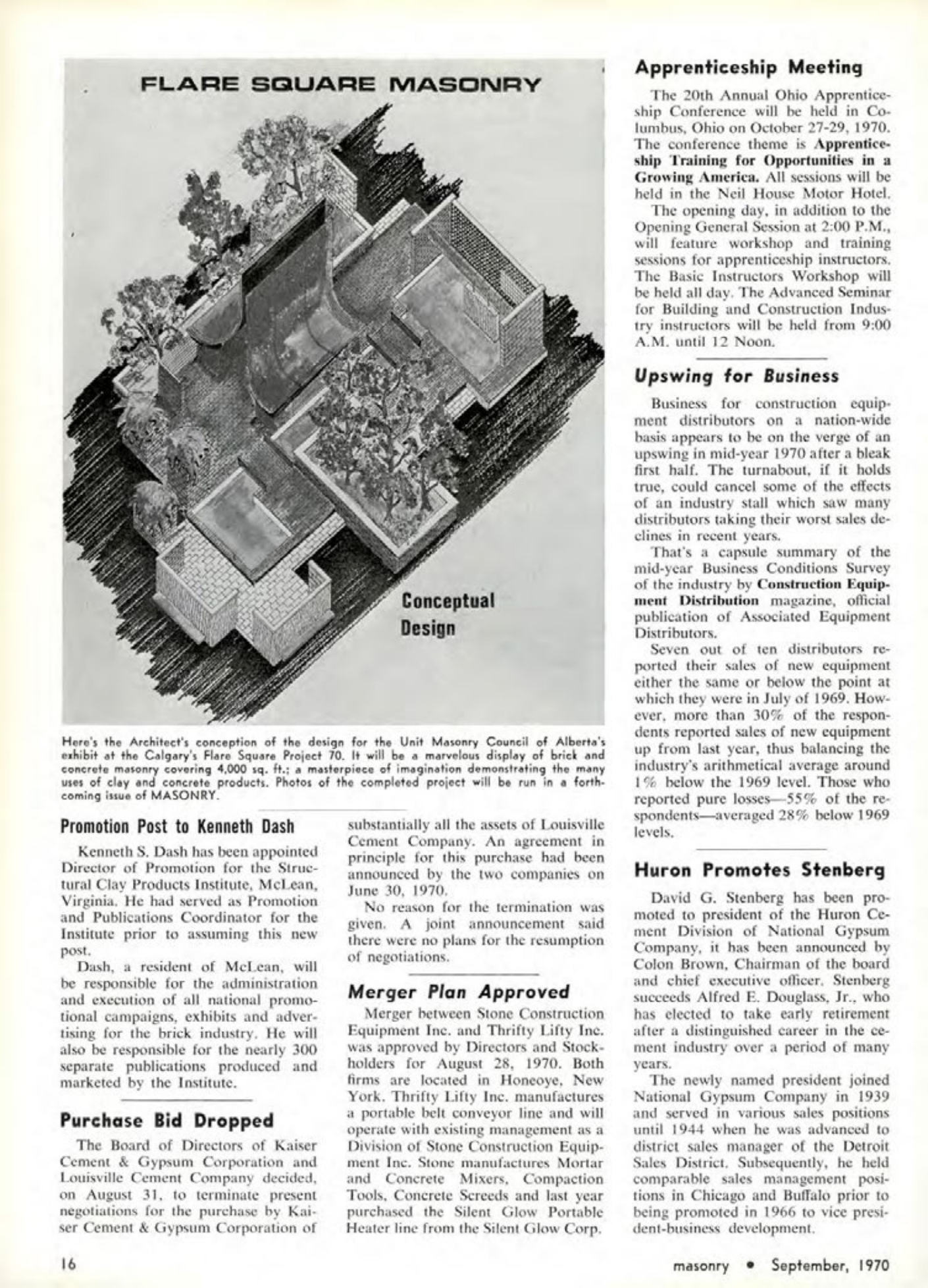Masonry Magazine September 1970 Page. 16