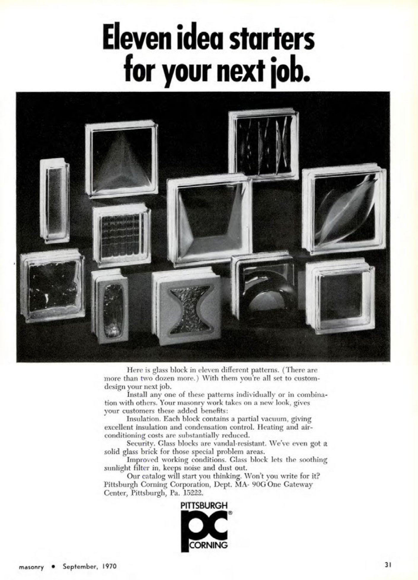 Masonry Magazine September 1970 Page. 31