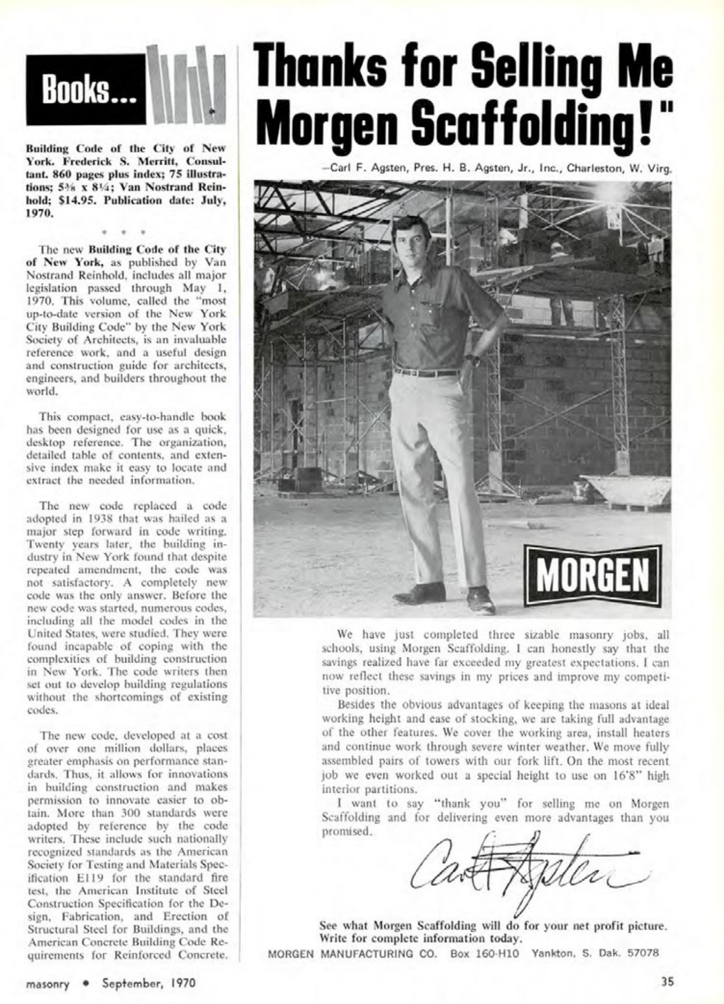 Masonry Magazine September 1970 Page. 35