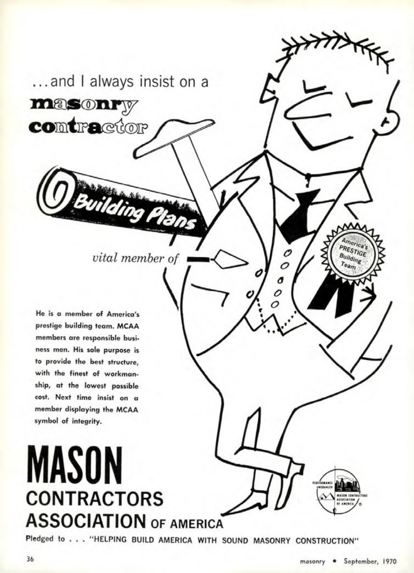 Masonry Magazine September 1970 Page. 36
