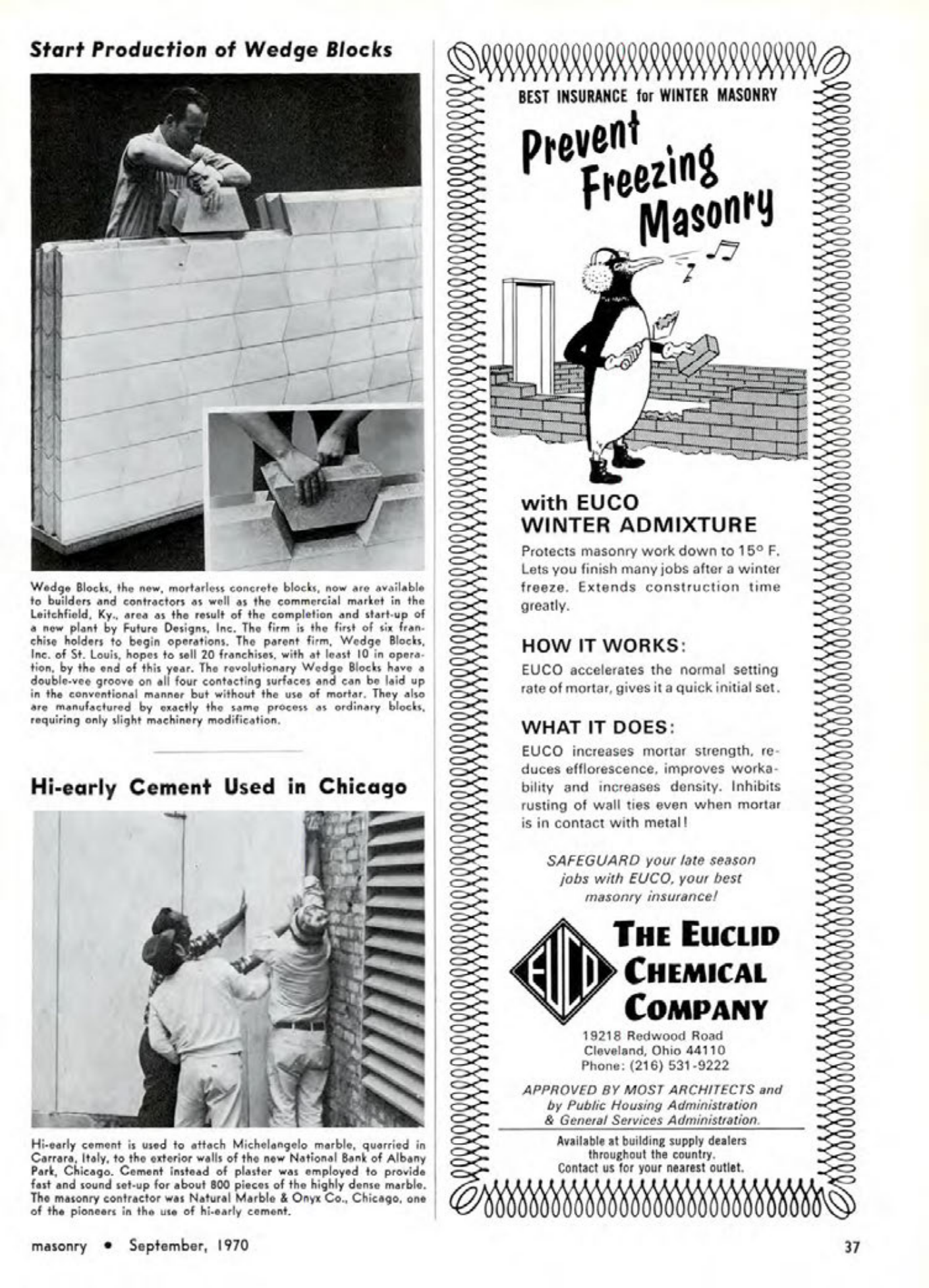 Masonry Magazine September 1970 Page. 37