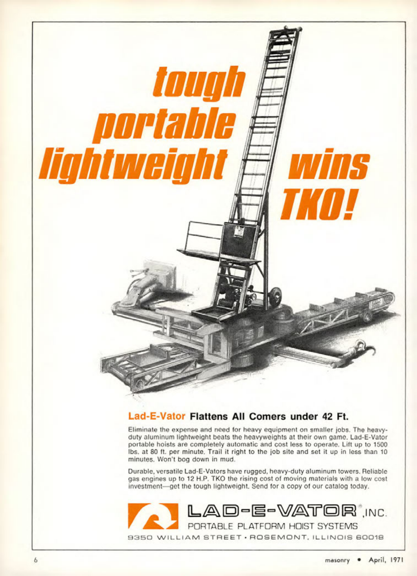 Masonry Magazine April 1971 Page. 6