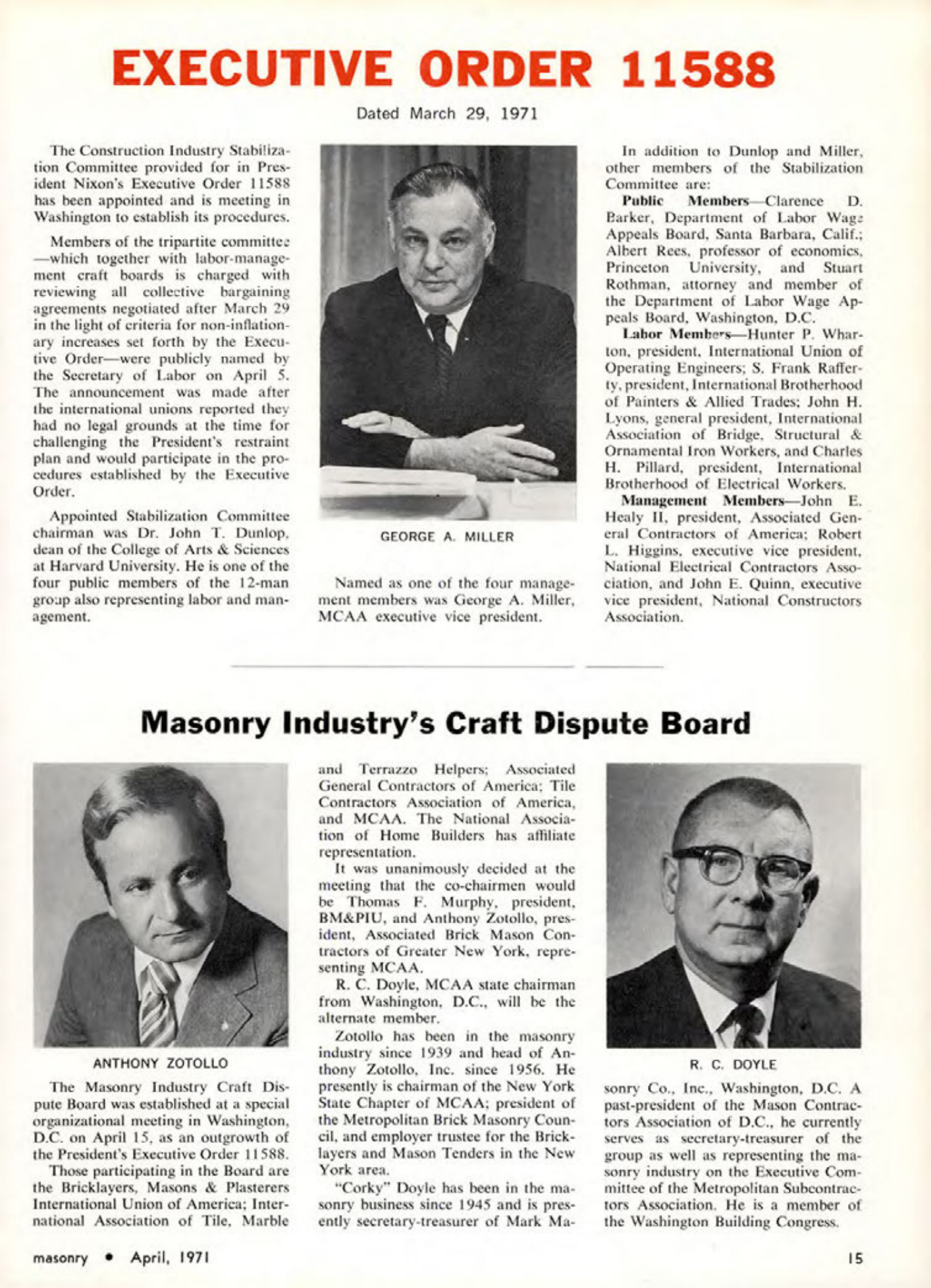 Masonry Magazine April 1971 Page. 15