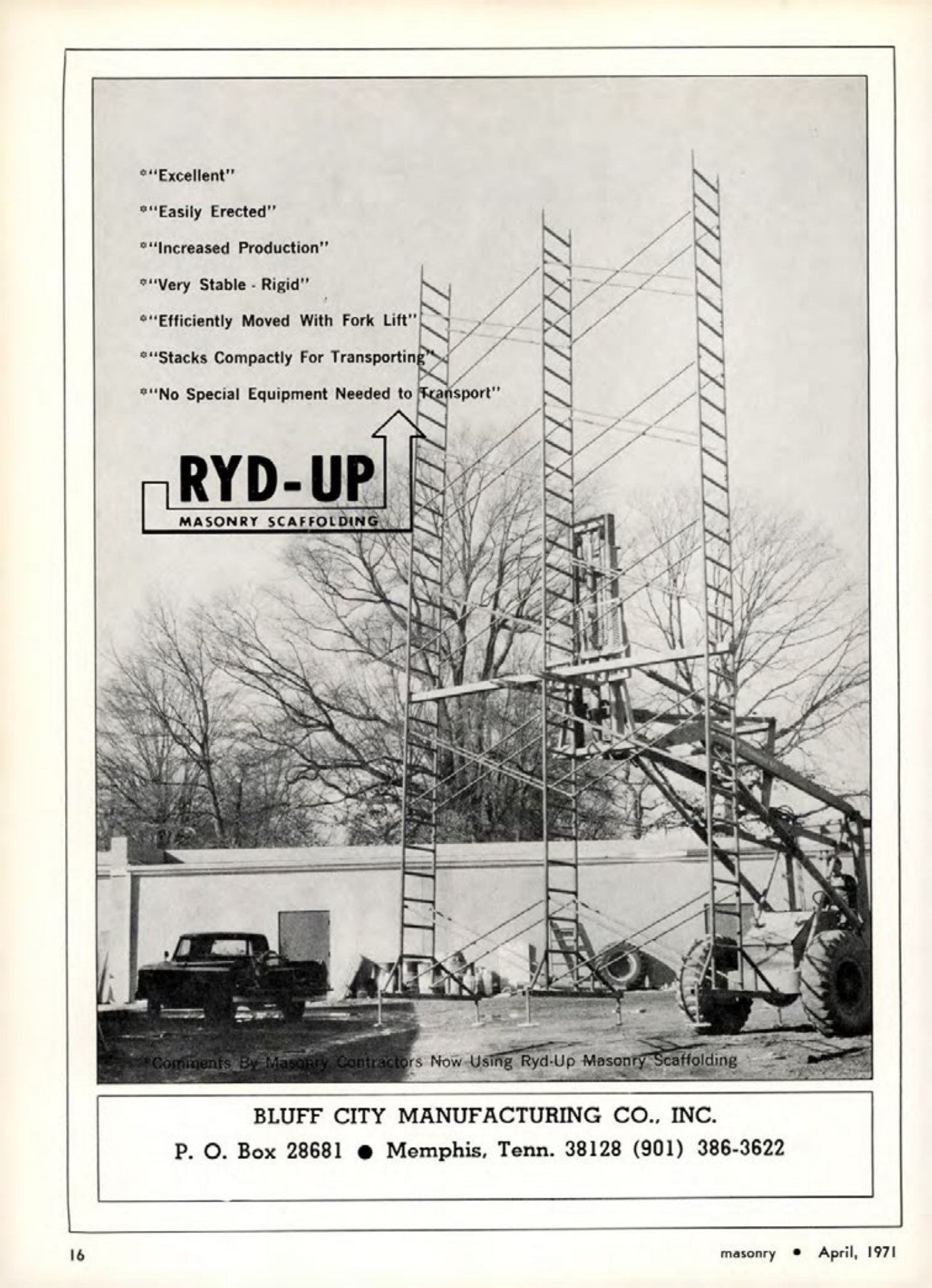Masonry Magazine April 1971 Page. 16
