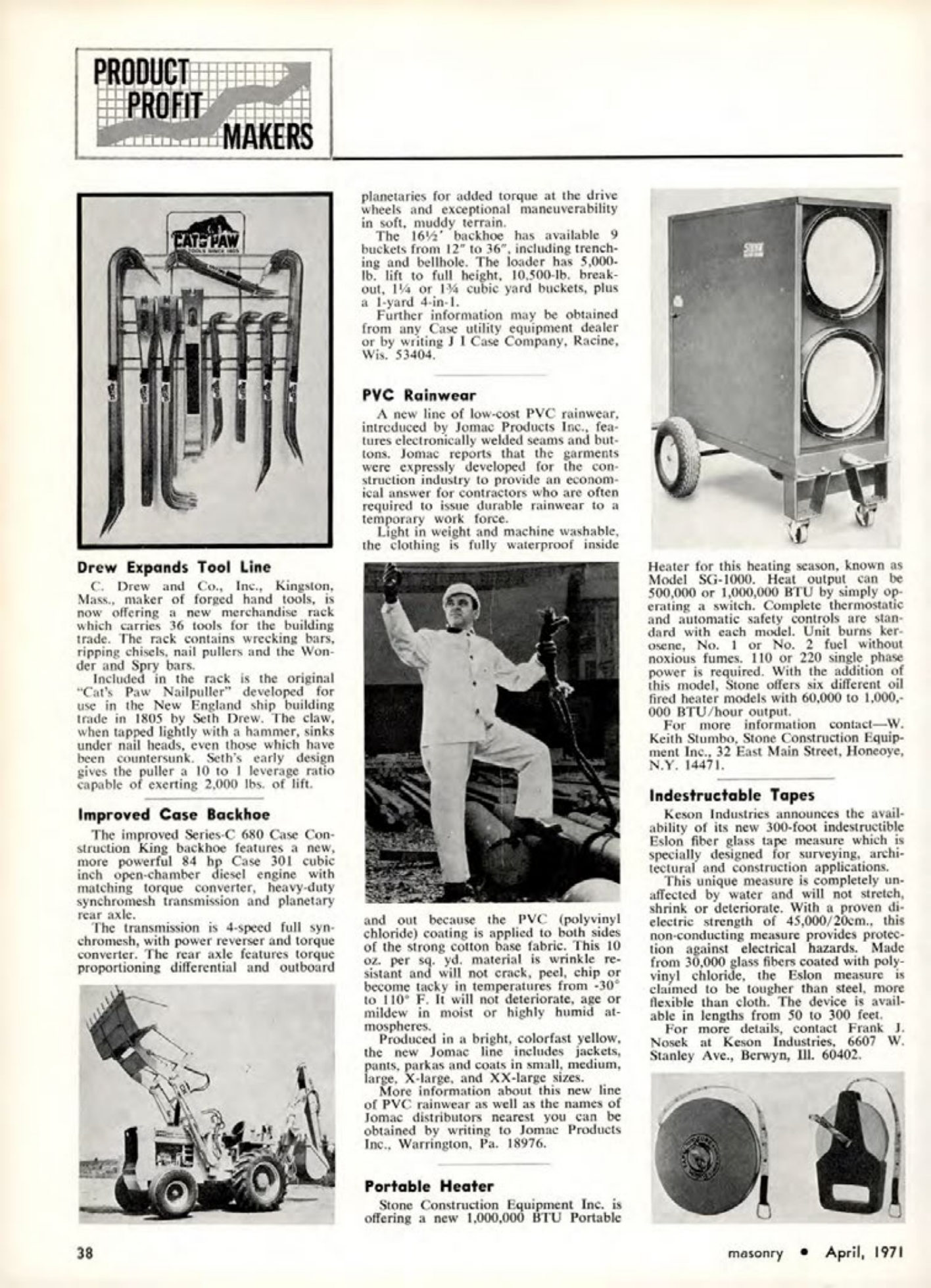Masonry Magazine April 1971 Page. 38