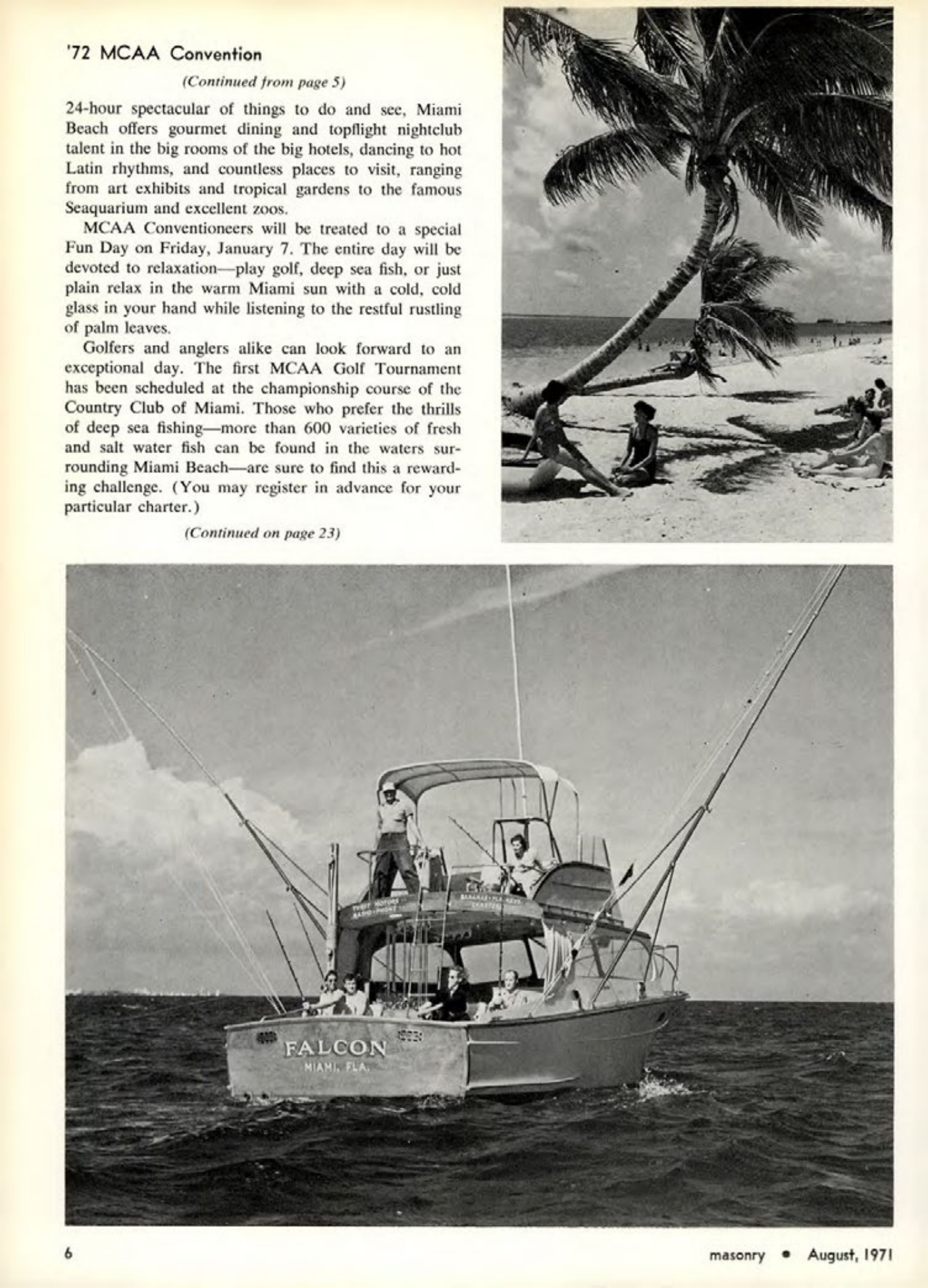 Masonry Magazine August 1971 Page. 6