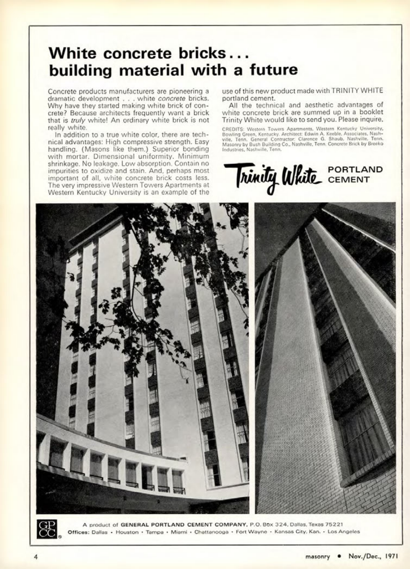 Masonry Magazine December 1971 Page. 4