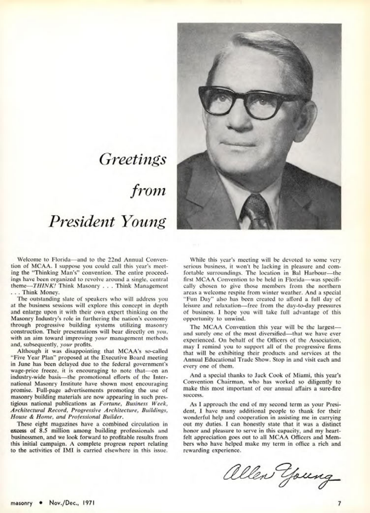 Masonry Magazine December 1971 Page. 7