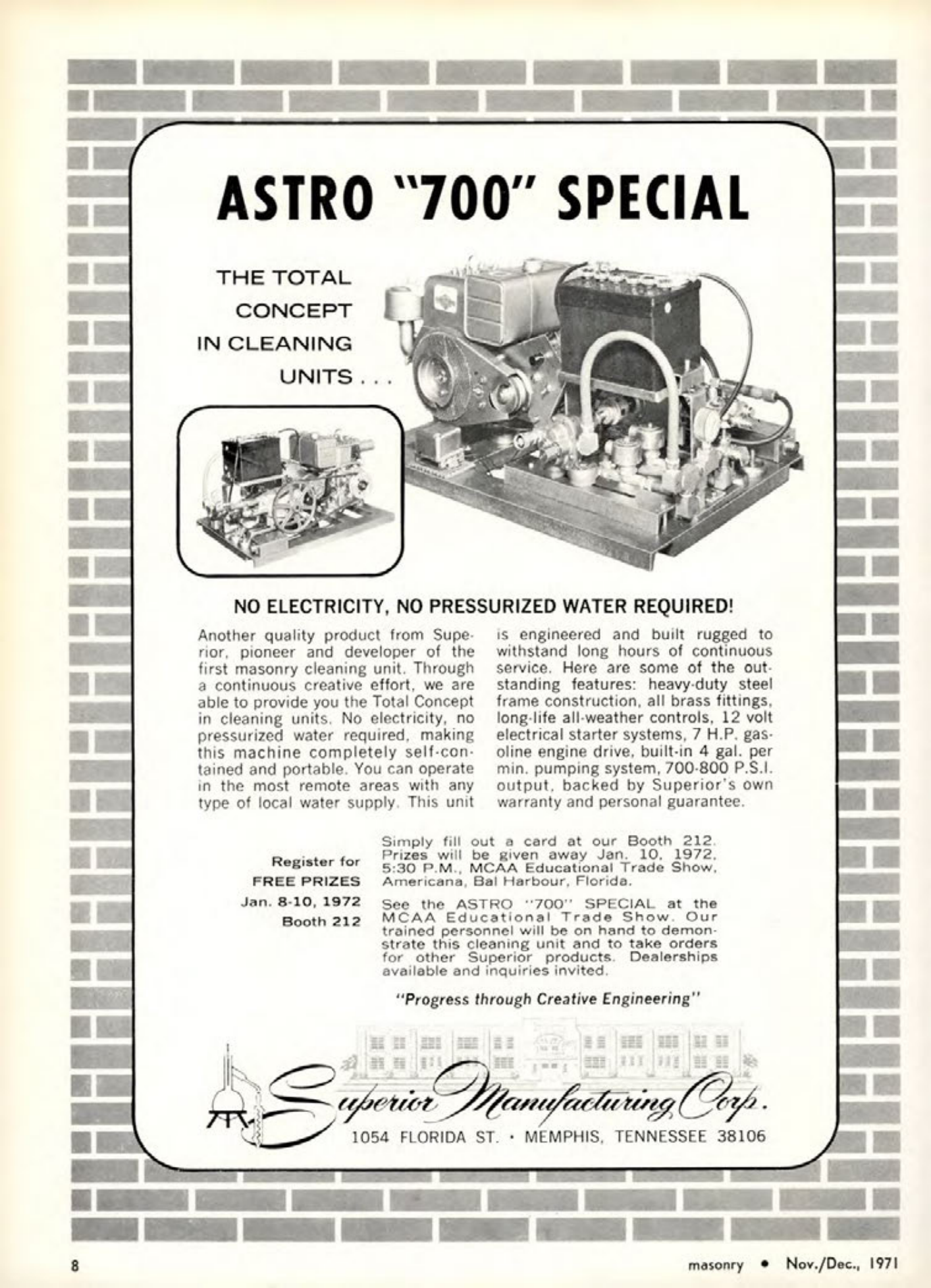 Masonry Magazine December 1971 Page. 8