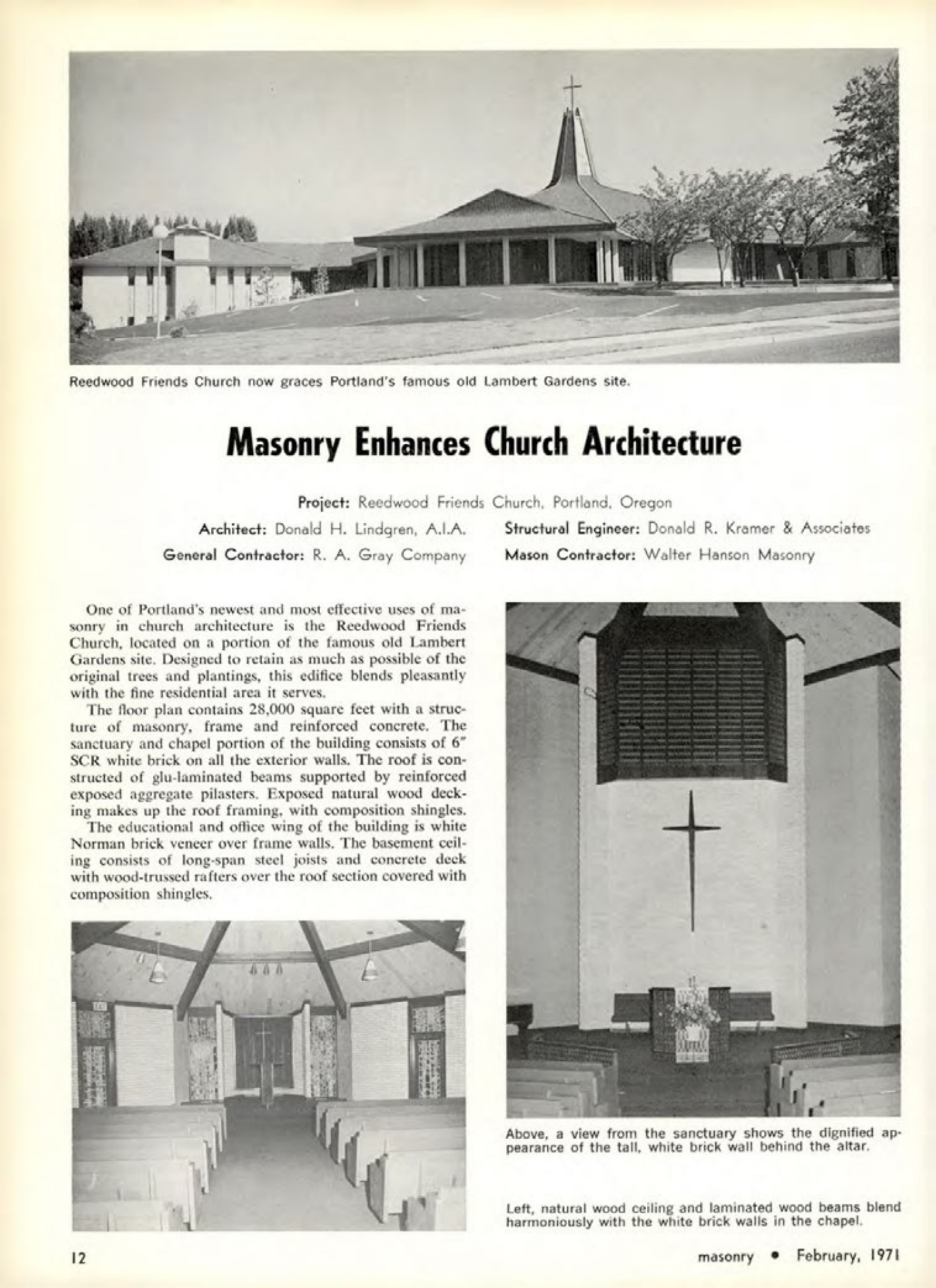 Masonry Magazine February 1971 Page. 12