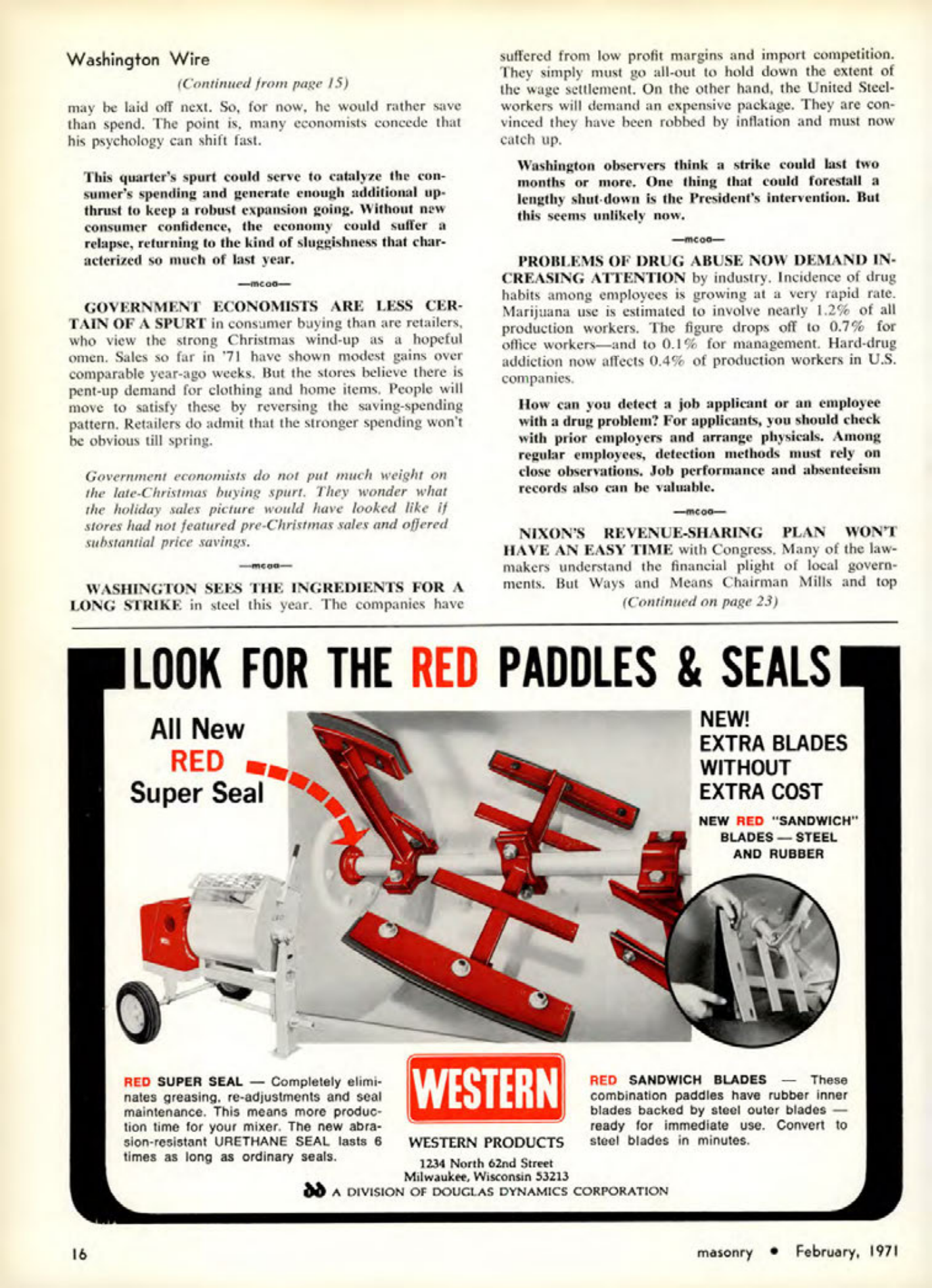 Masonry Magazine February 1971 Page. 16