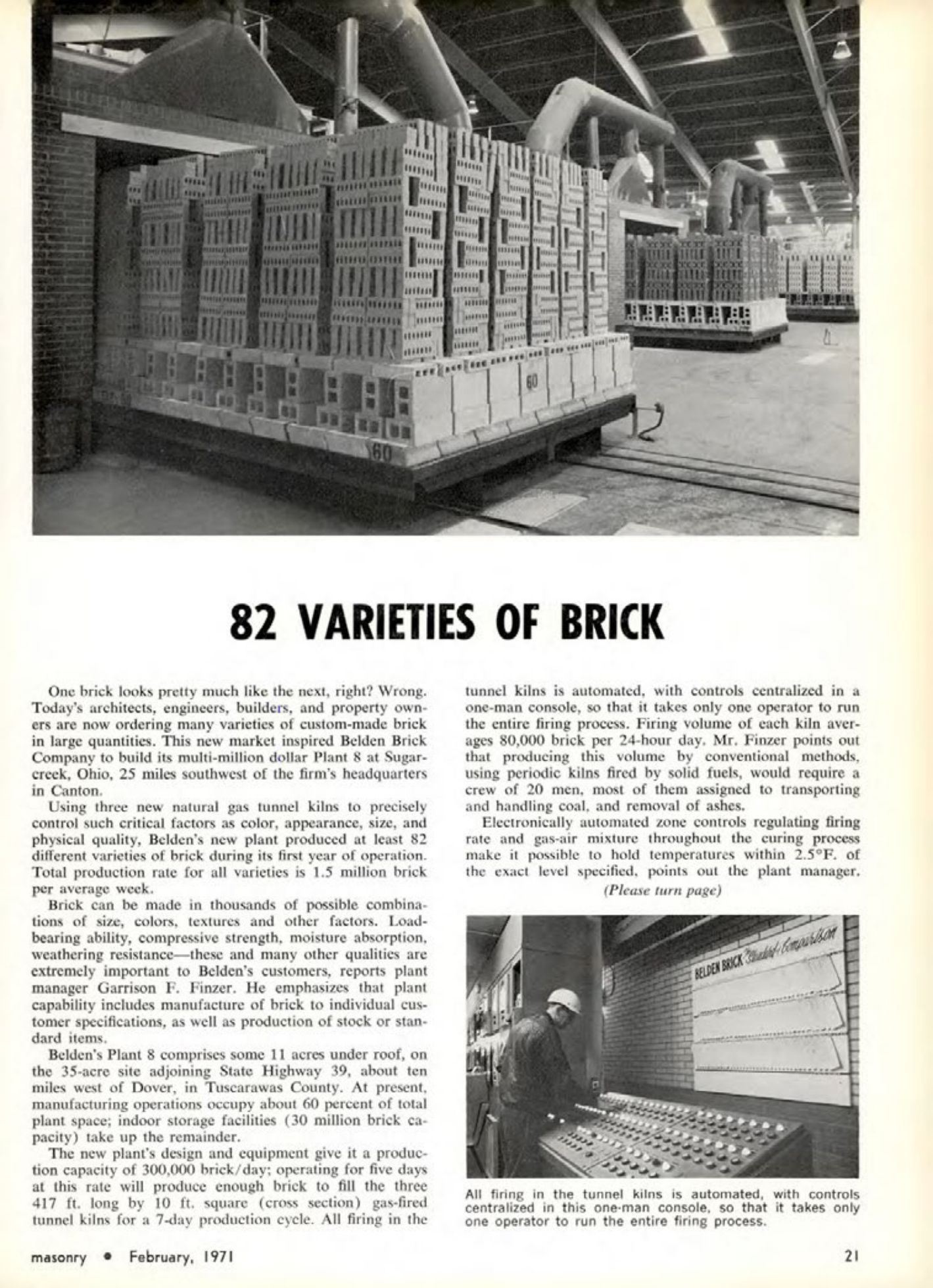 Masonry Magazine February 1971 Page. 21