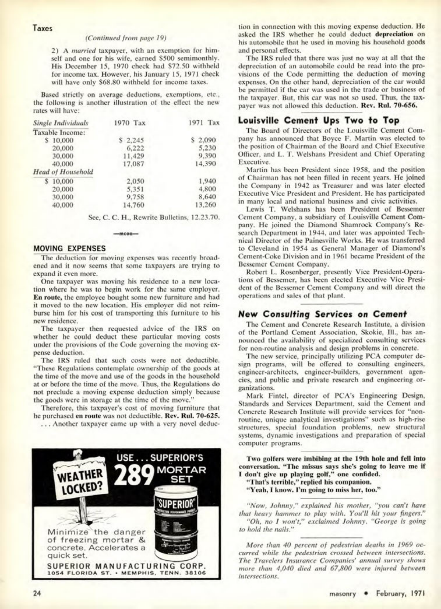 Masonry Magazine February 1971 Page. 24