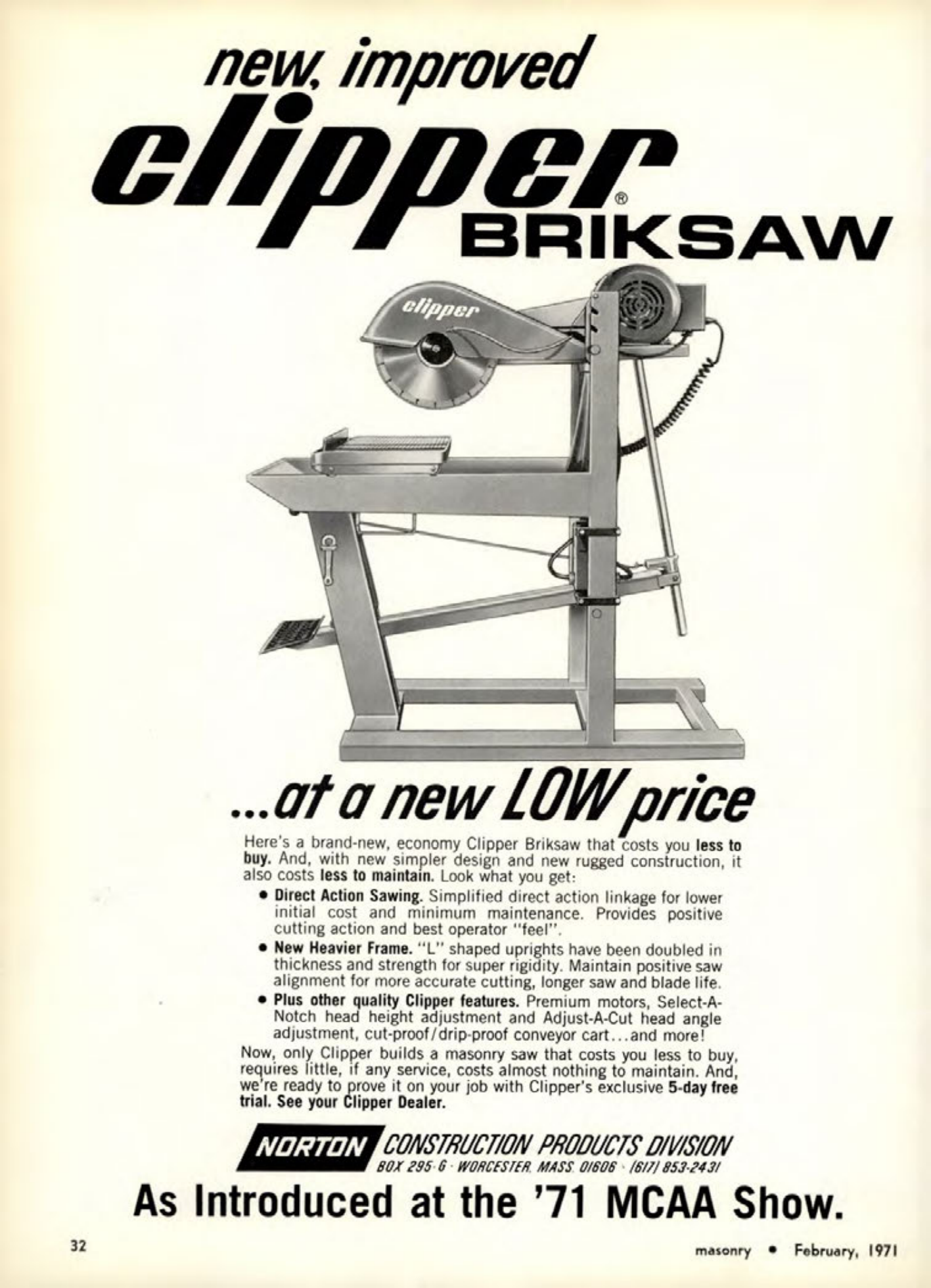 Masonry Magazine February 1971 Page. 32