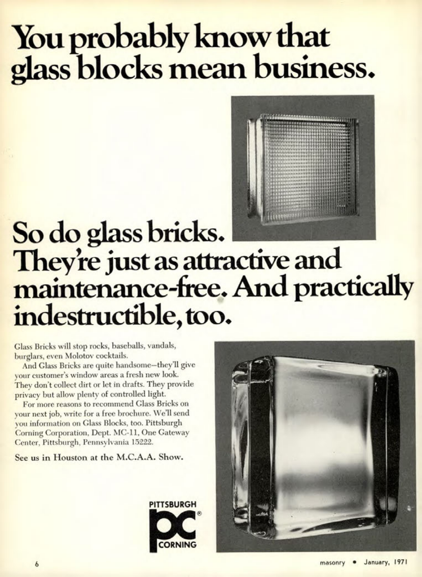 Masonry Magazine January 1971 Page. 6
