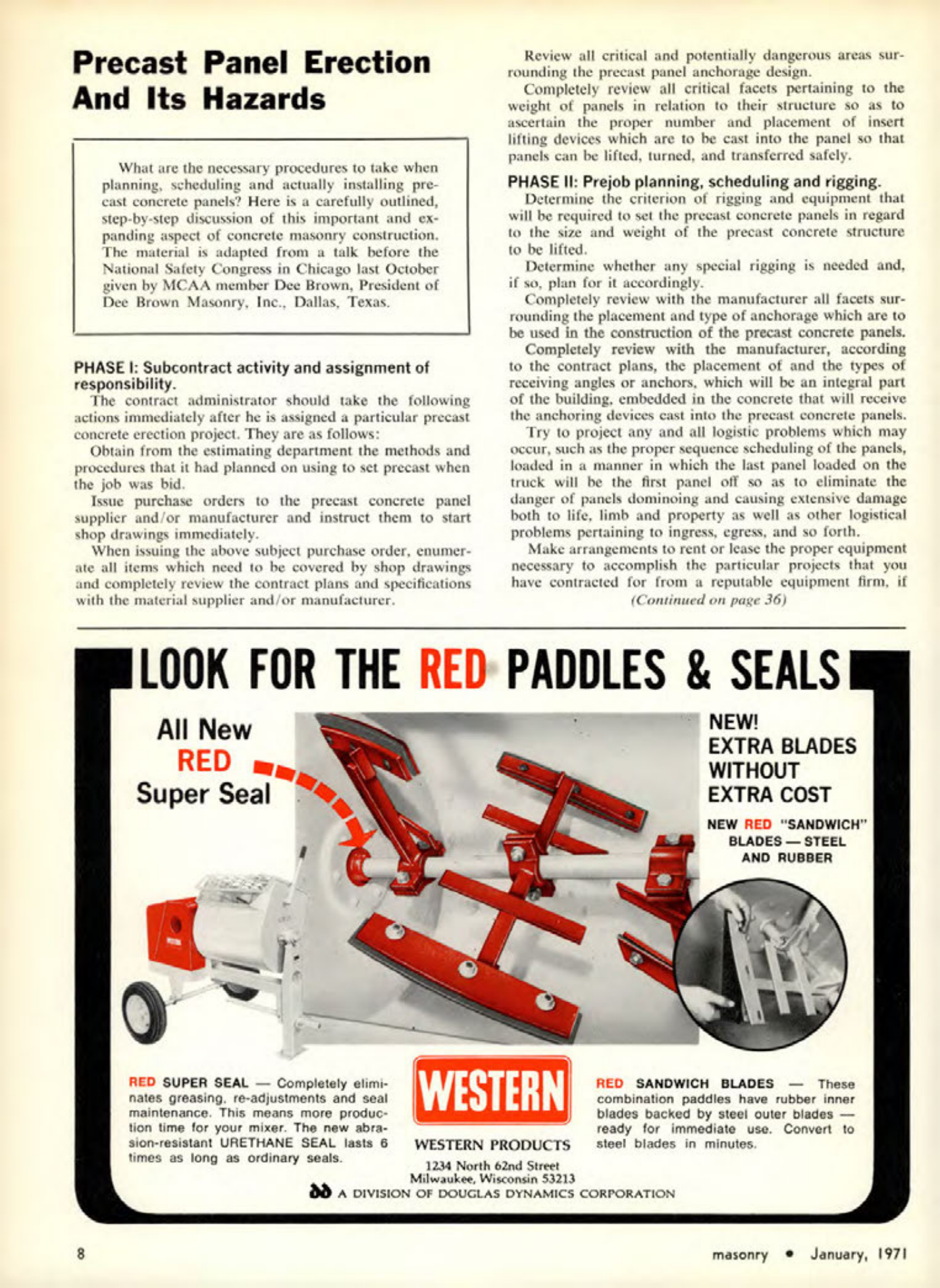Masonry Magazine January 1971 Page. 8