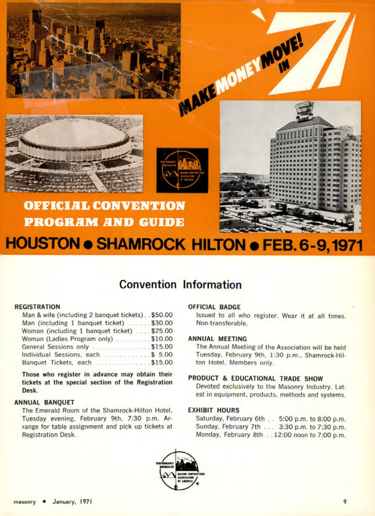 Masonry Magazine January 1971 Page. 9