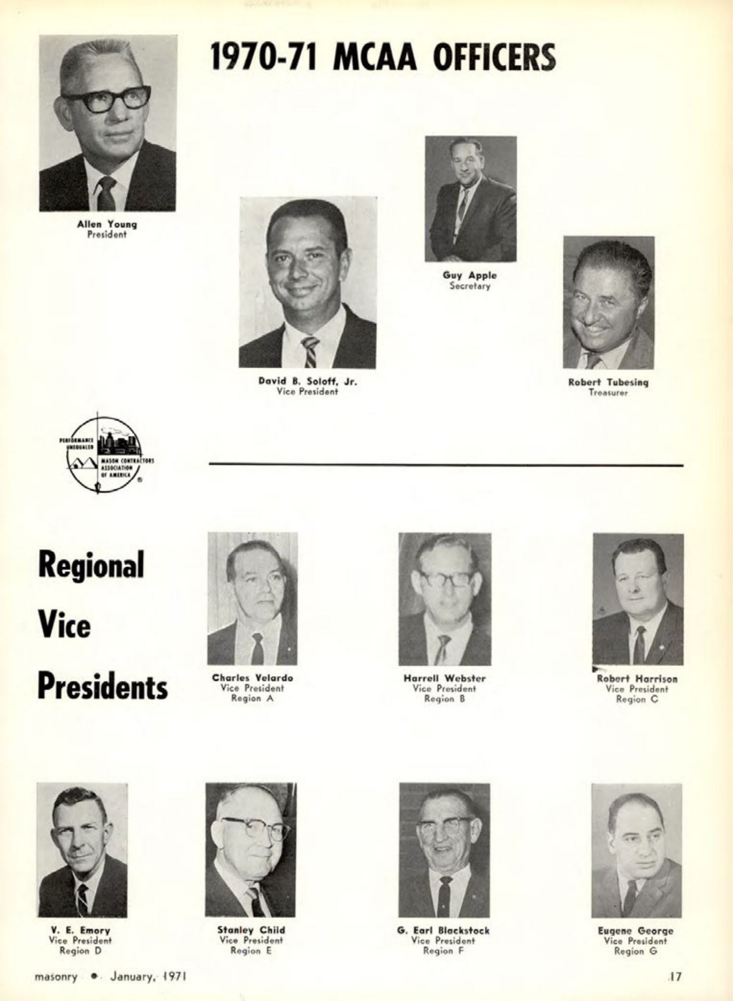 Masonry Magazine January 1971 Page.17