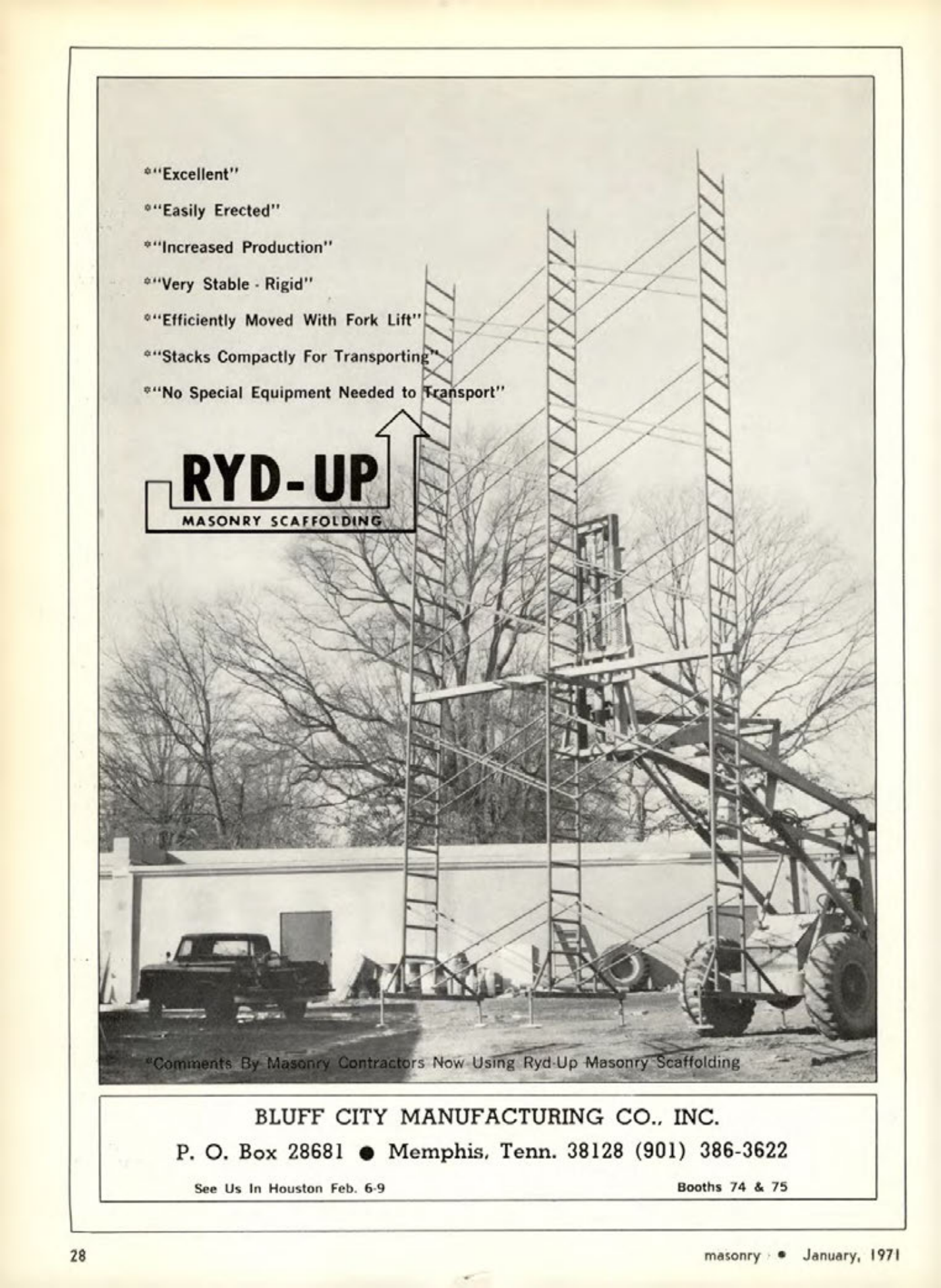 Masonry Magazine January 1971 Page.28