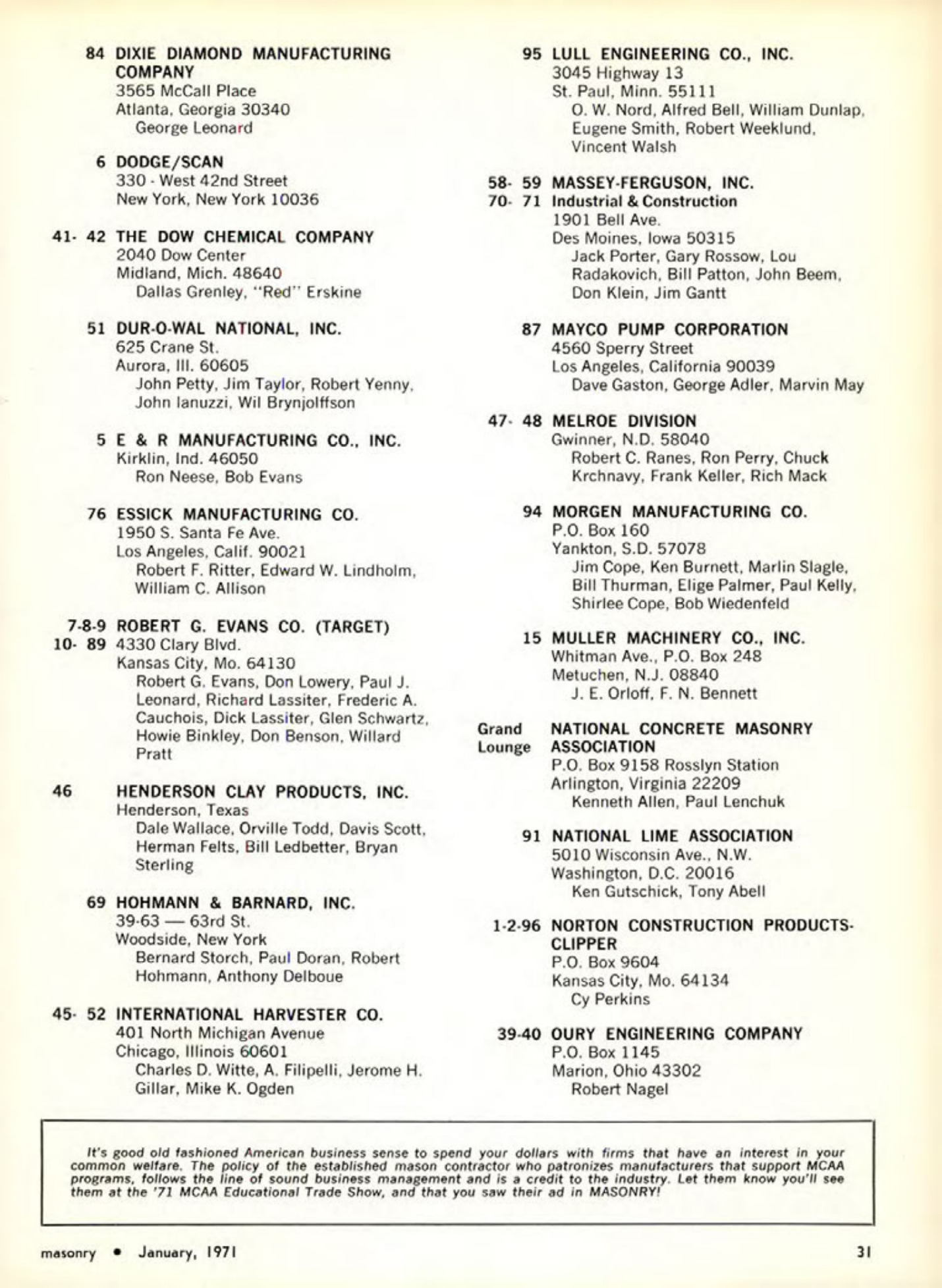 Masonry Magazine January 1971 Page.31