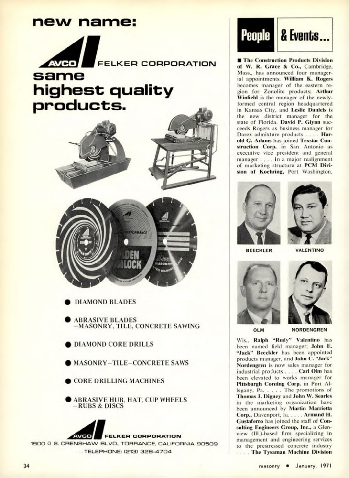 Masonry Magazine January 1971 Page.34