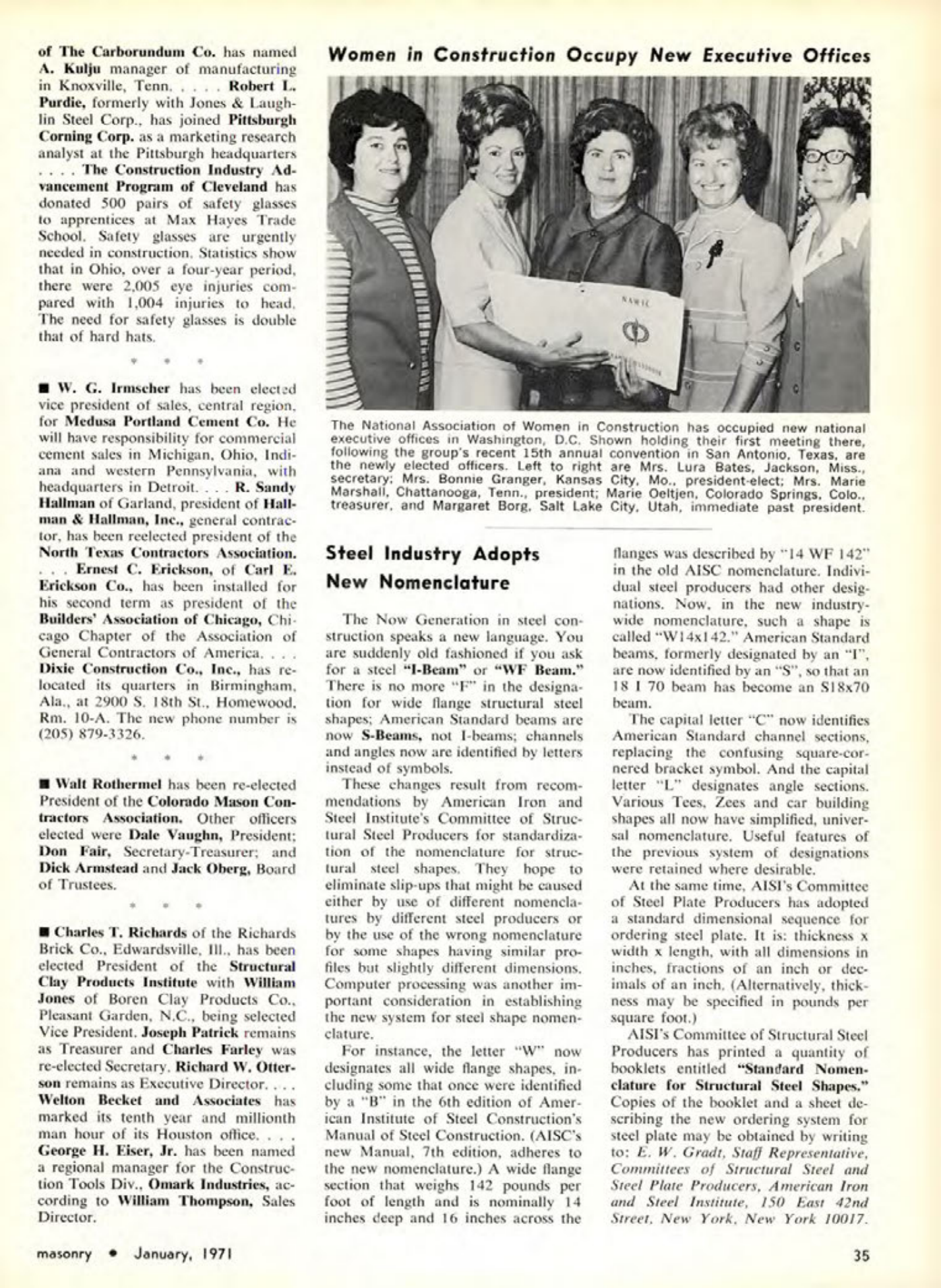 Masonry Magazine January 1971 Page.35
