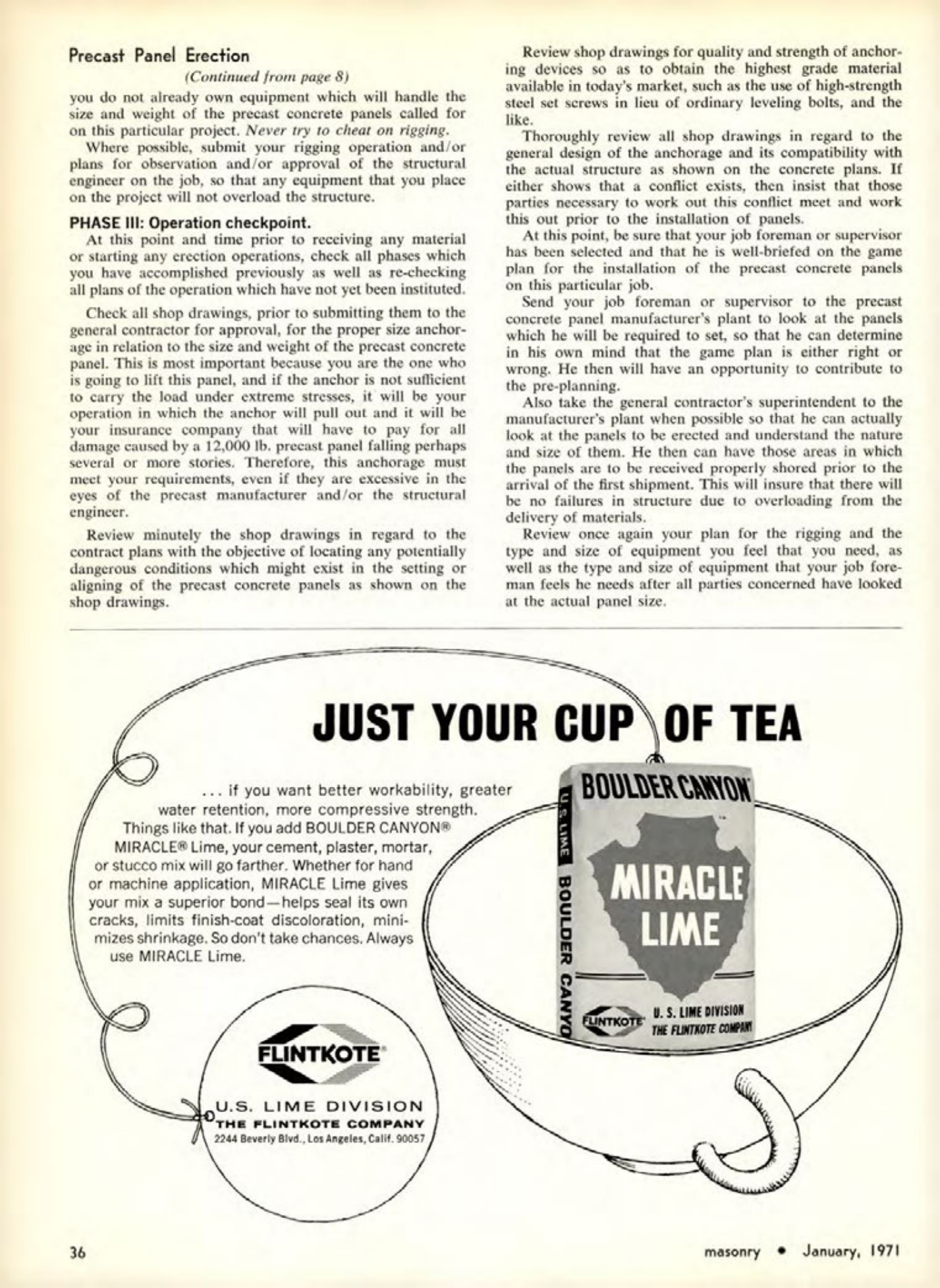 Masonry Magazine January 1971 Page.36