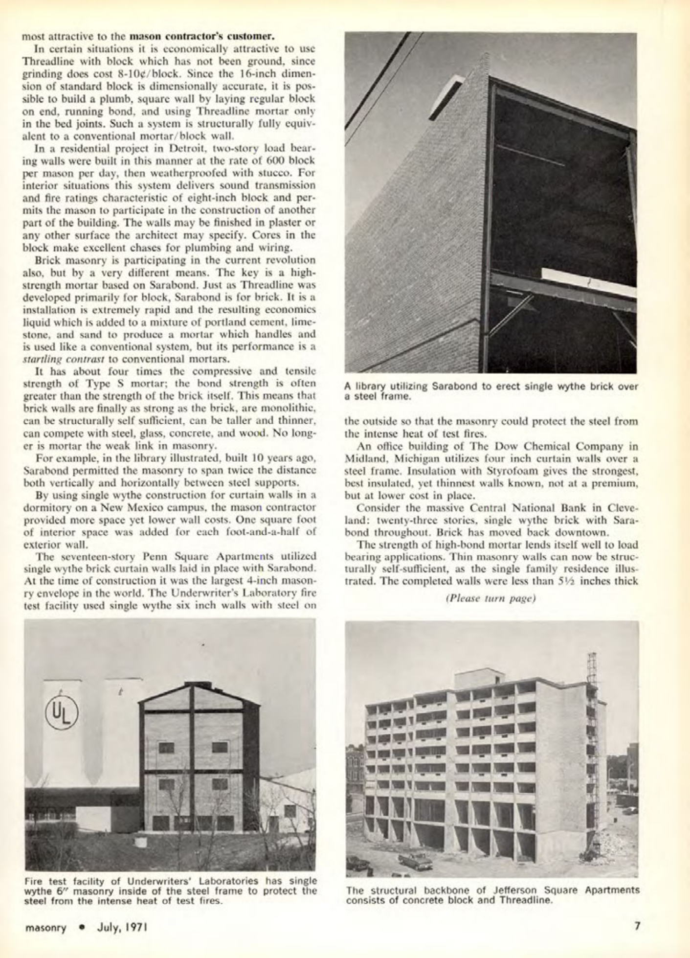 Masonry Magazine July 1971 Page. 7