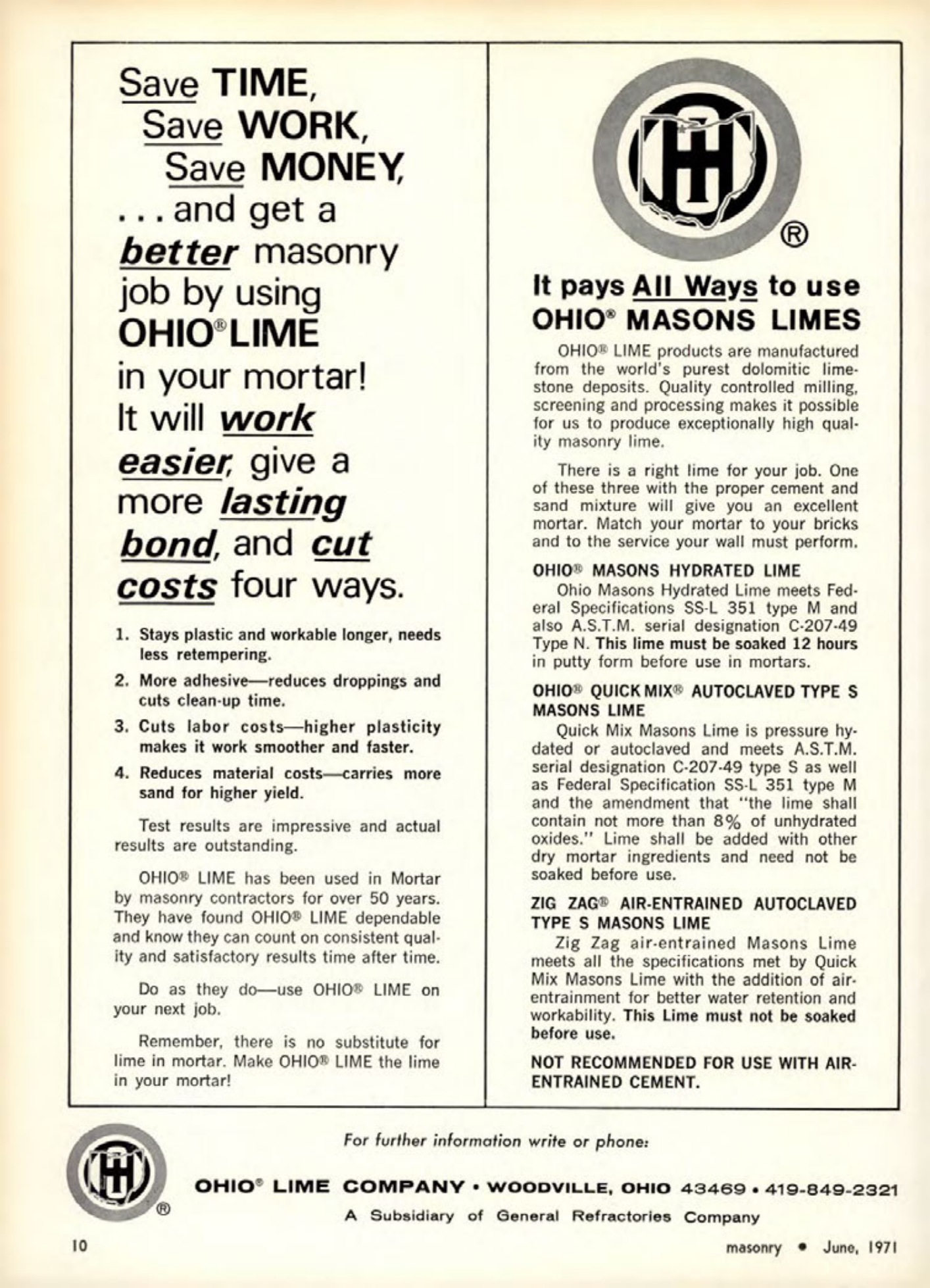 Masonry Magazine June 1971 Page. 10