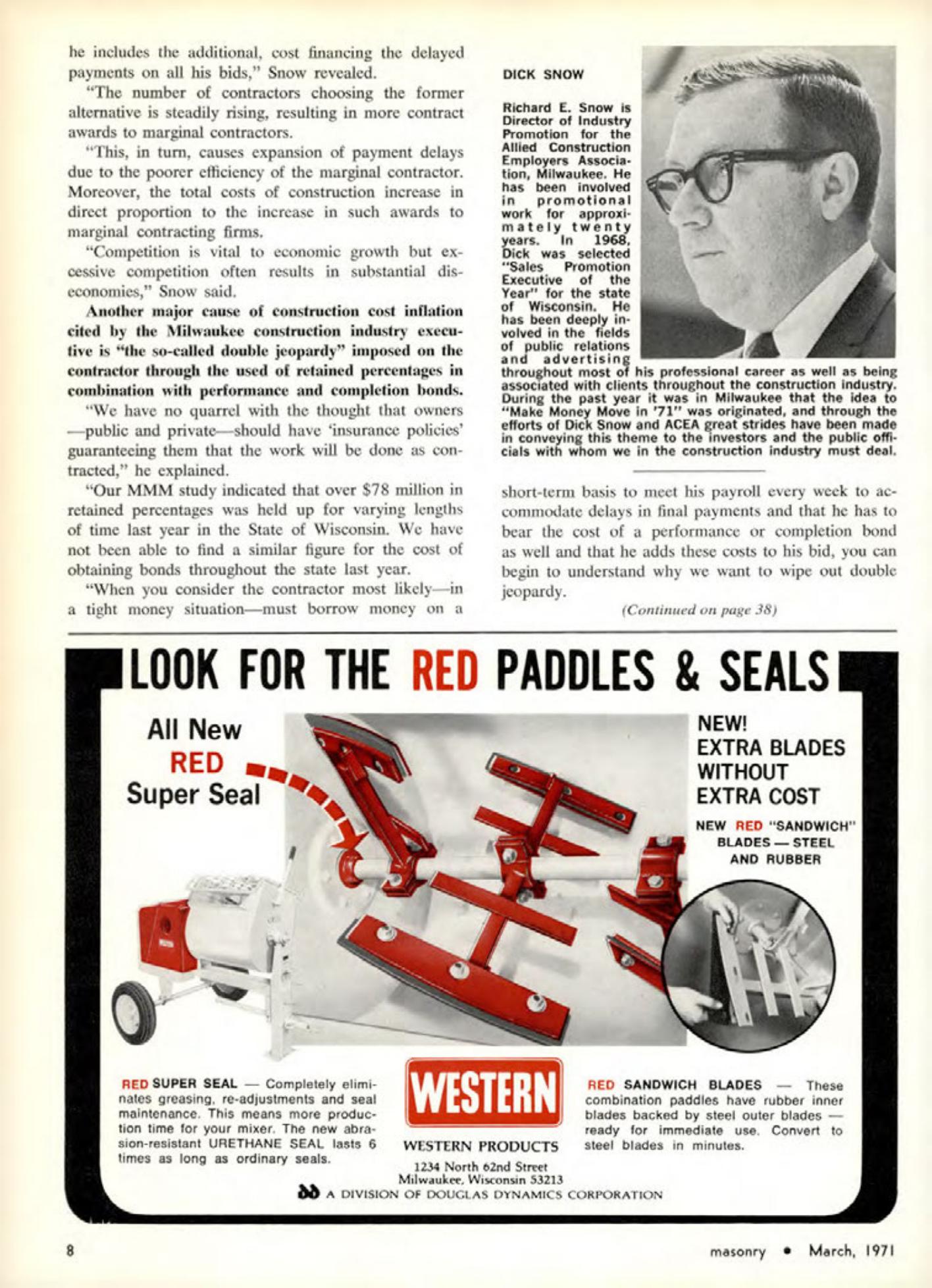 Masonry Magazine March 1971 Page. 8