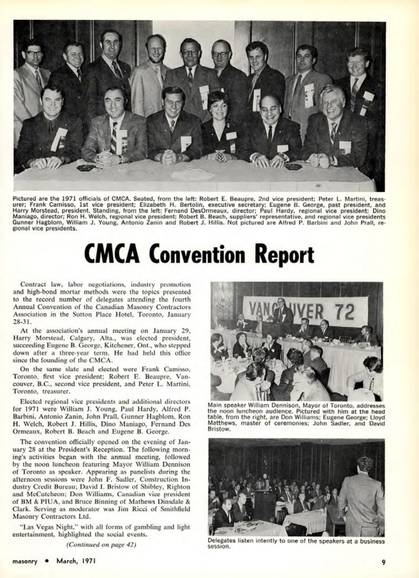 Masonry Magazine March 1971 Page. 9
