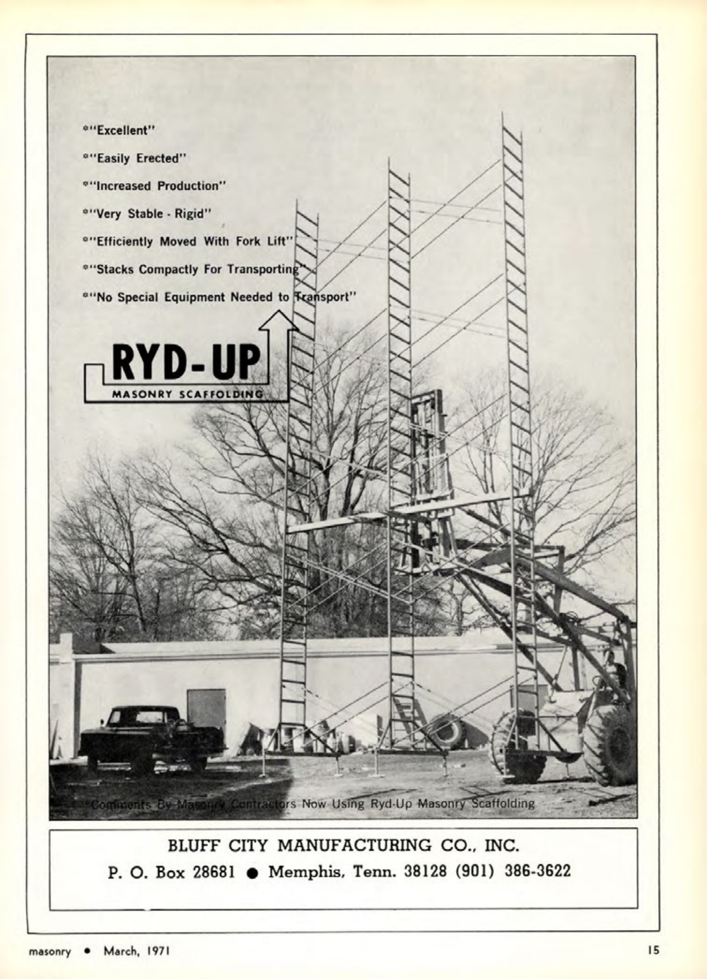 Masonry Magazine March 1971 Page. 15