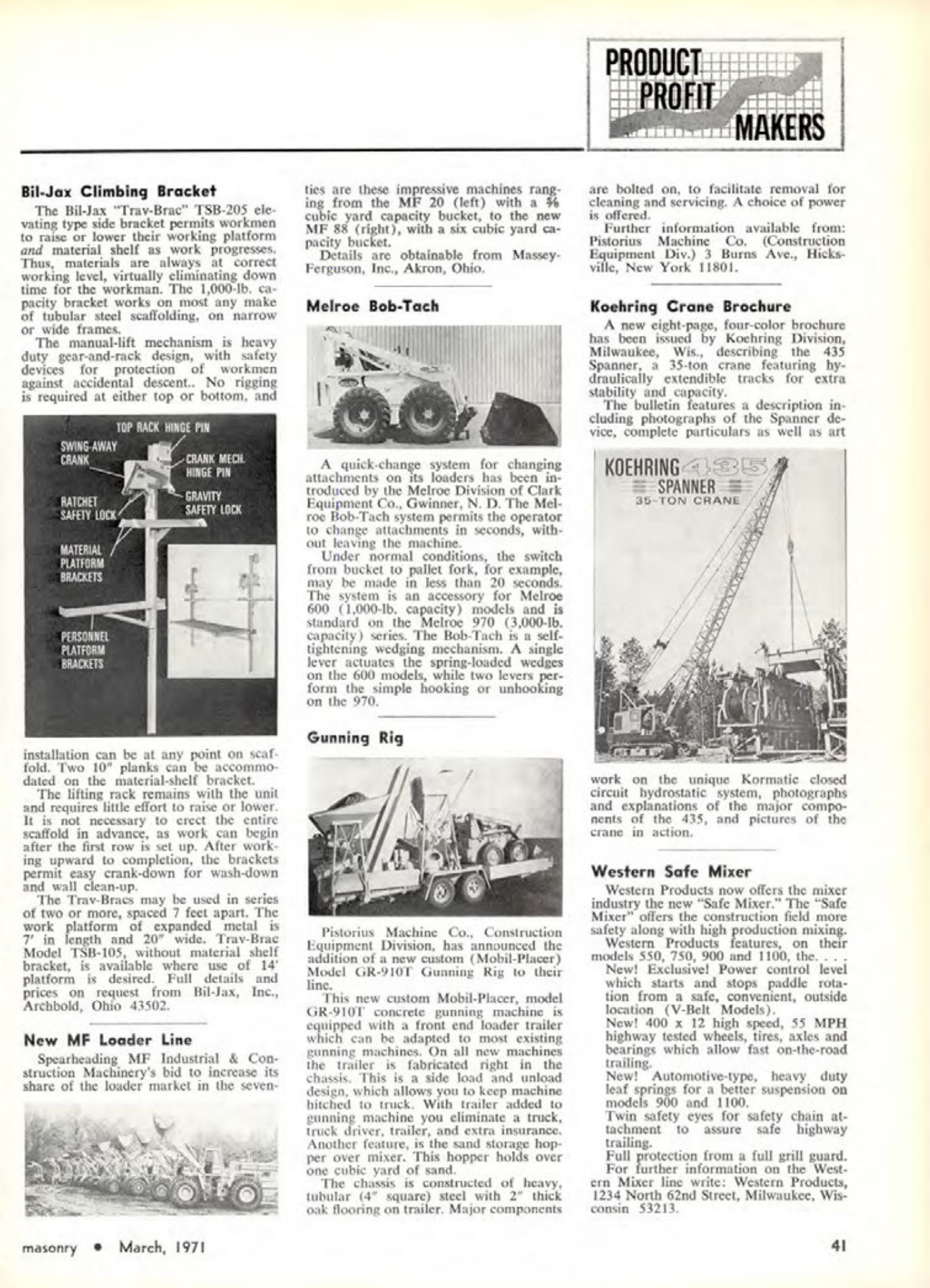 Masonry Magazine March 1971 Page. 41