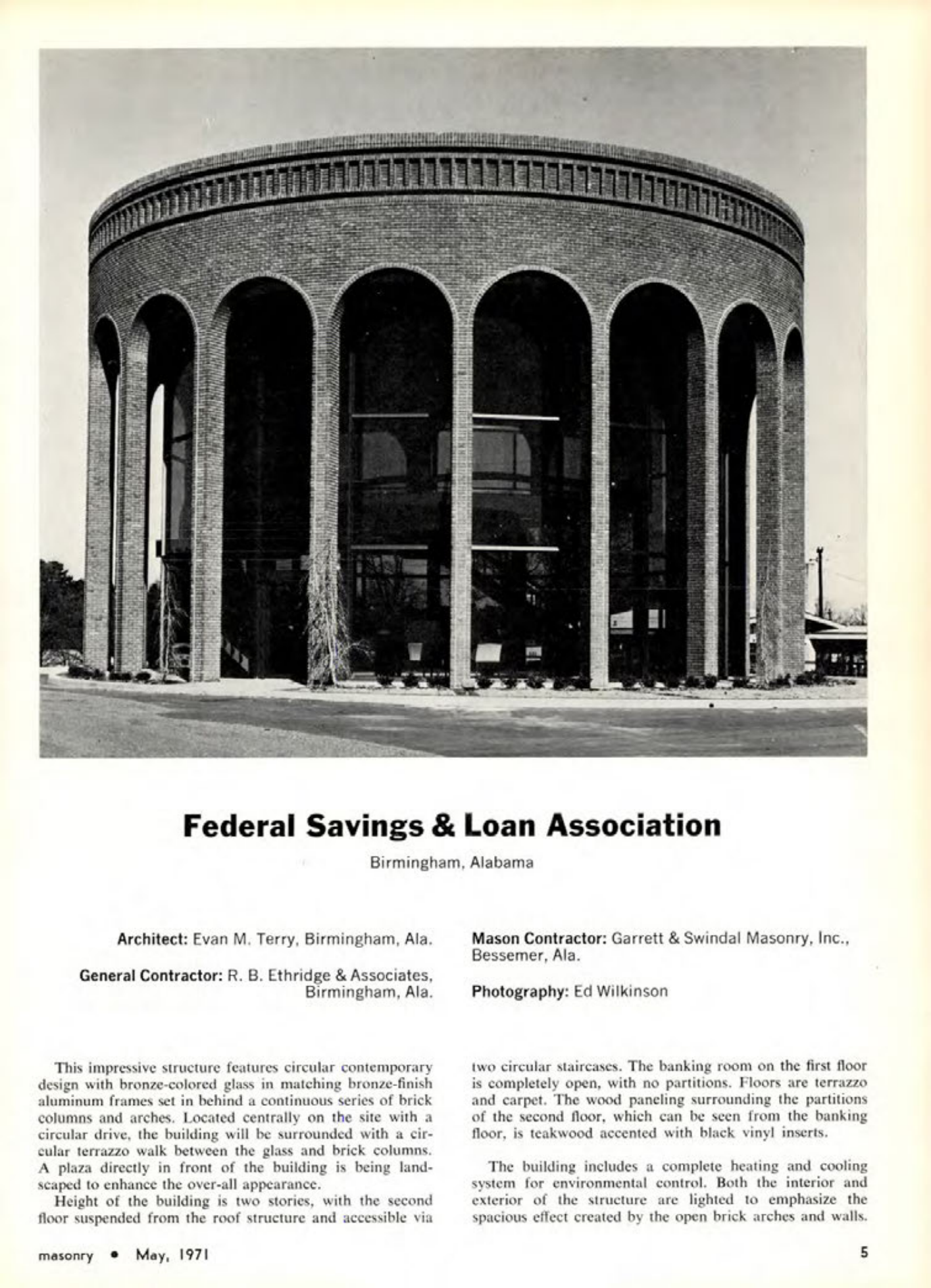 Masonry Magazine May 1971 Page. 5