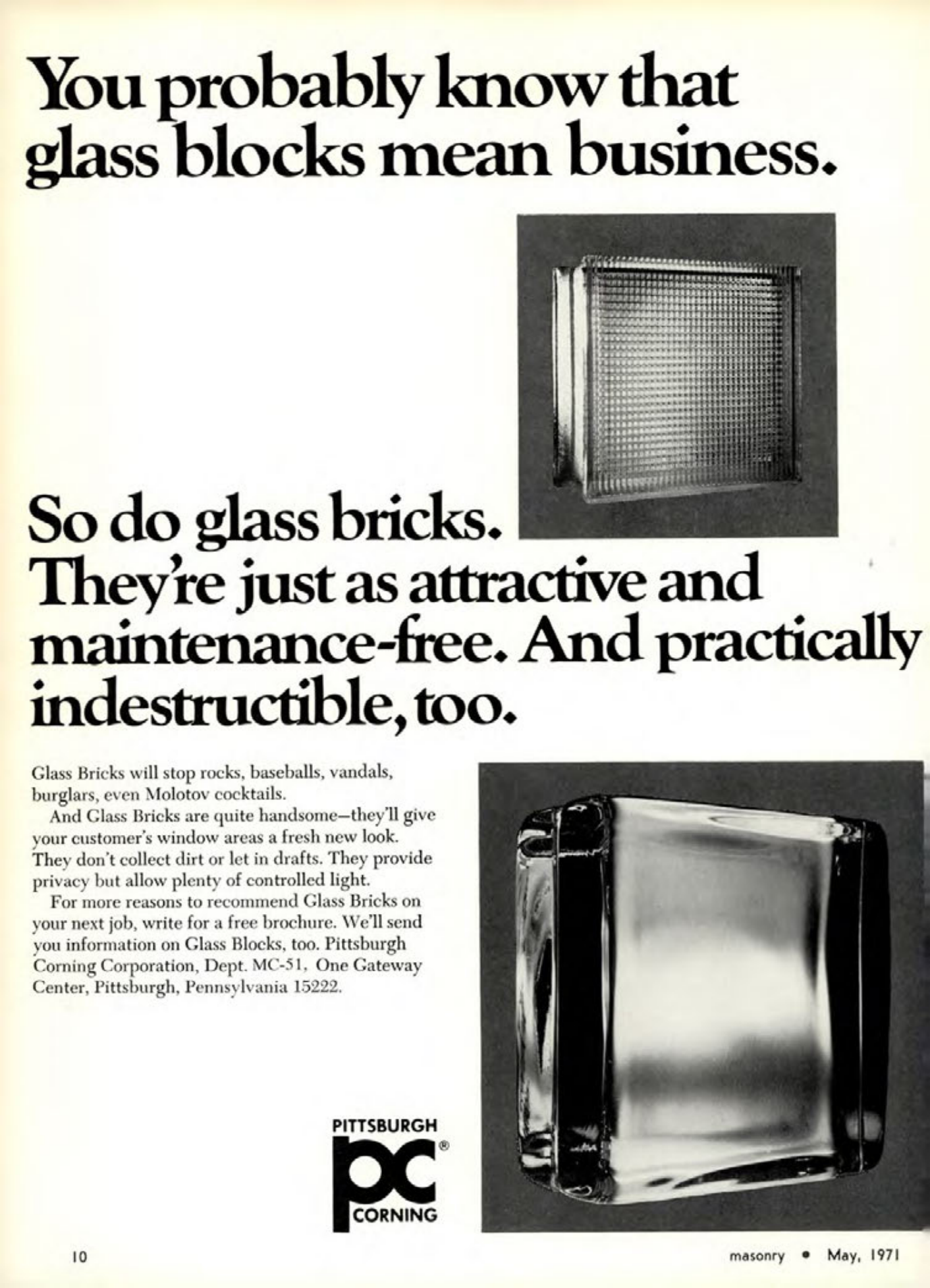 Masonry Magazine May 1971 Page. 10