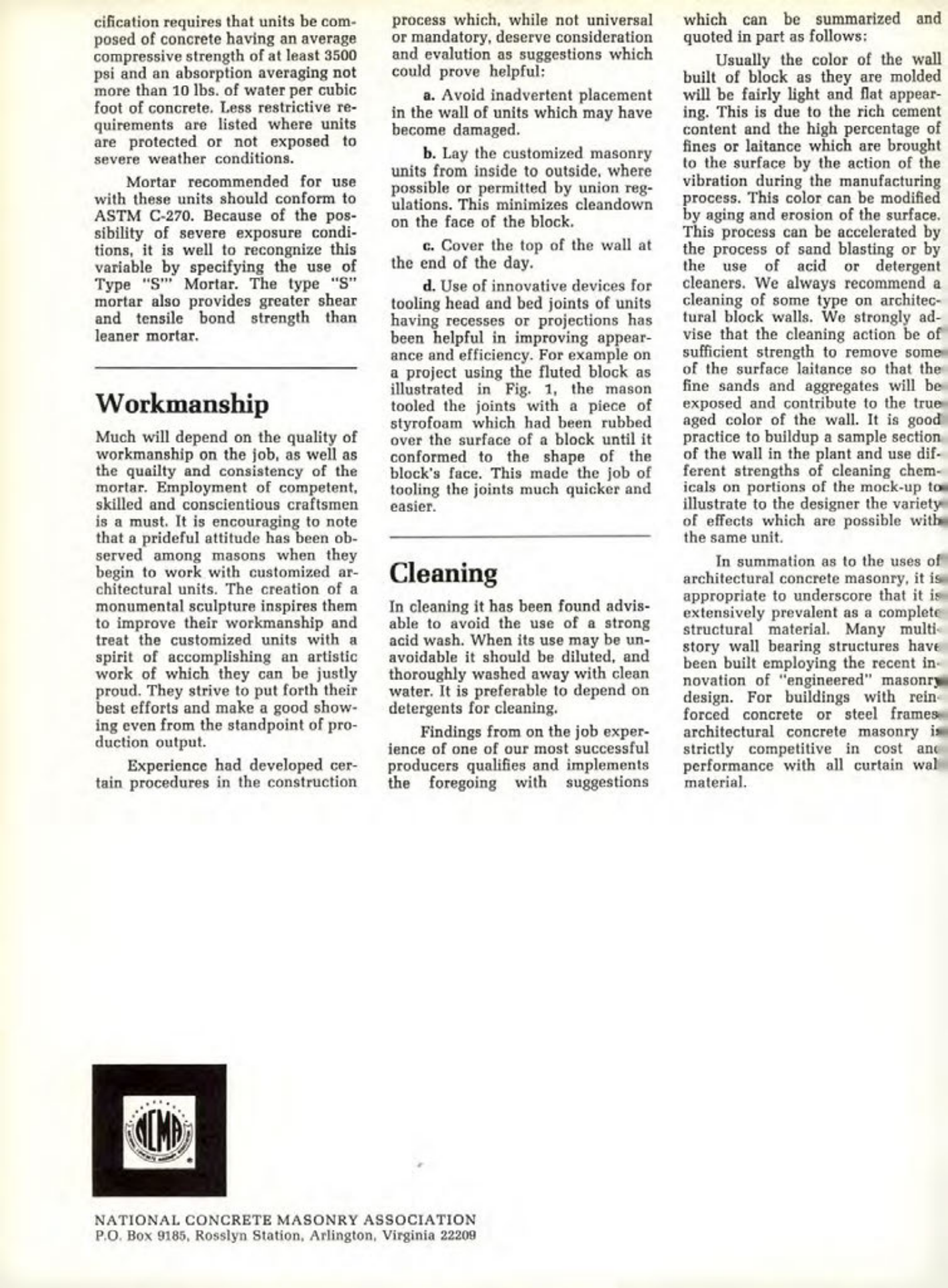 Masonry Magazine May 1971 Page. 20