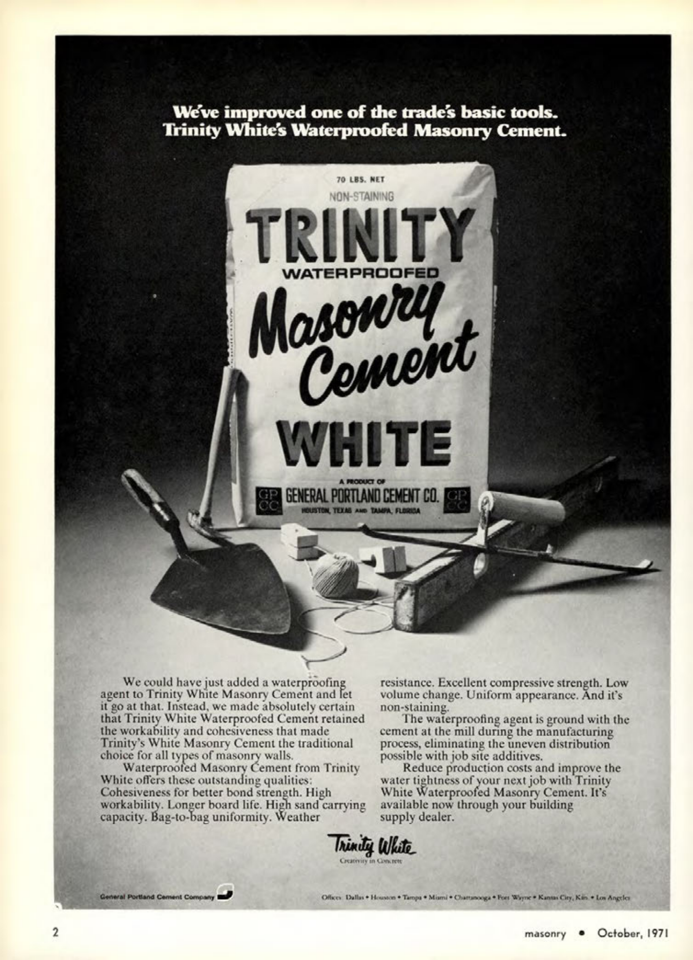 Masonry Magazine October 1971 Page. 2