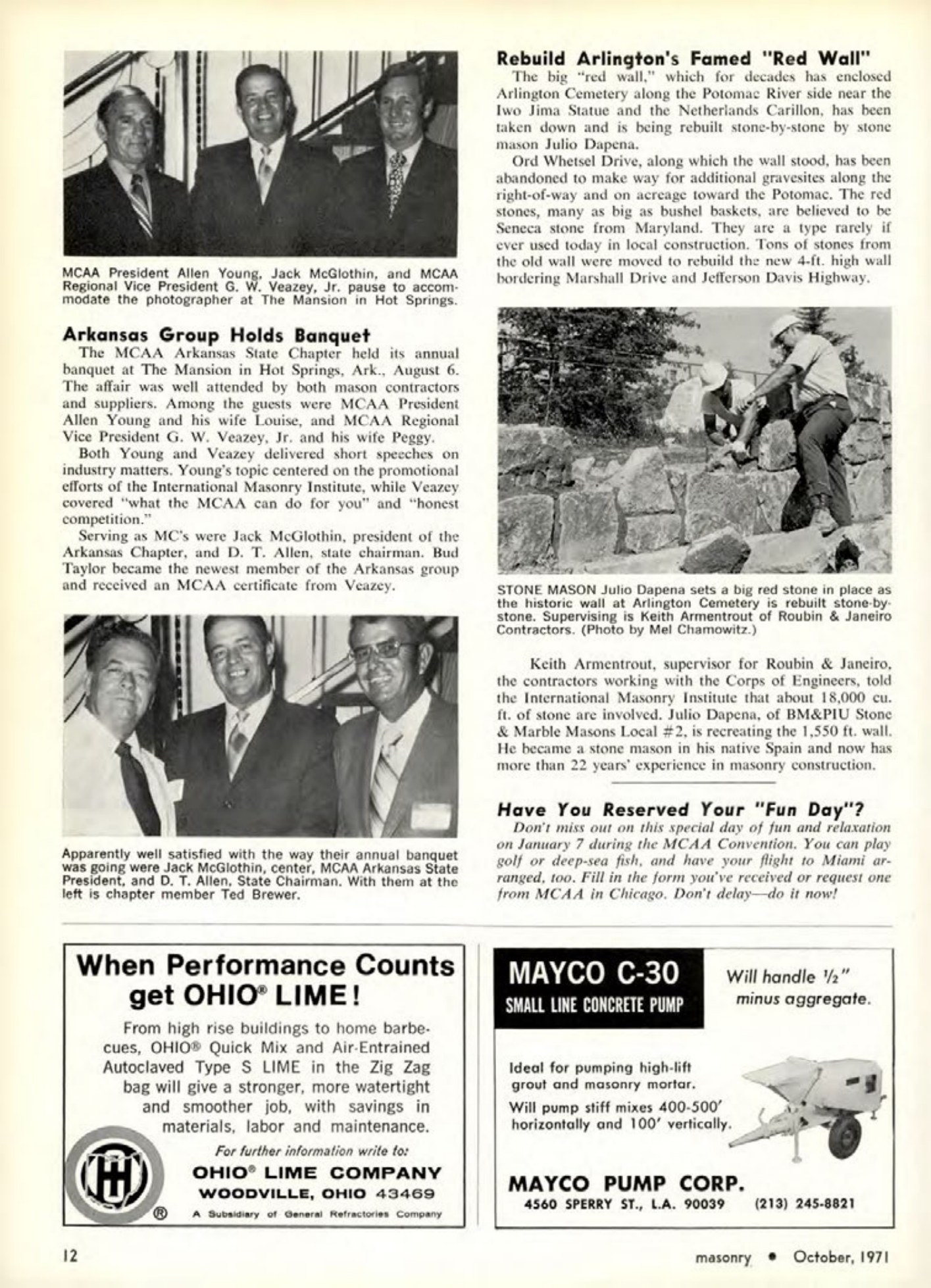 Masonry Magazine October 1971 Page. 12