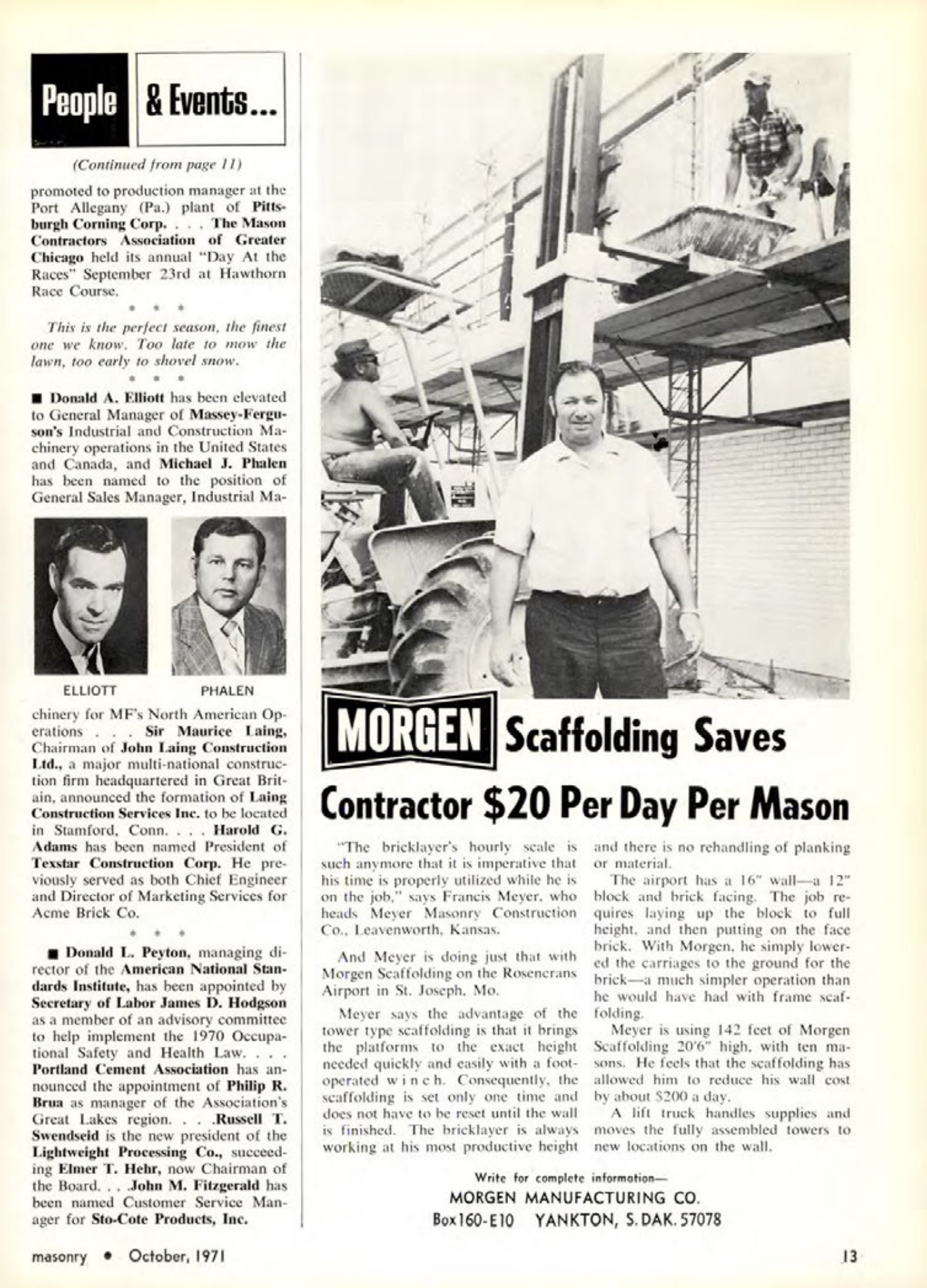 Masonry Magazine October 1971 Page. 13