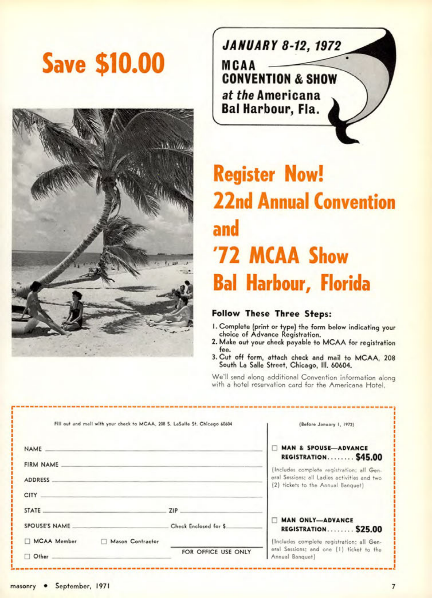 Masonry Magazine September 1971 Page. 7