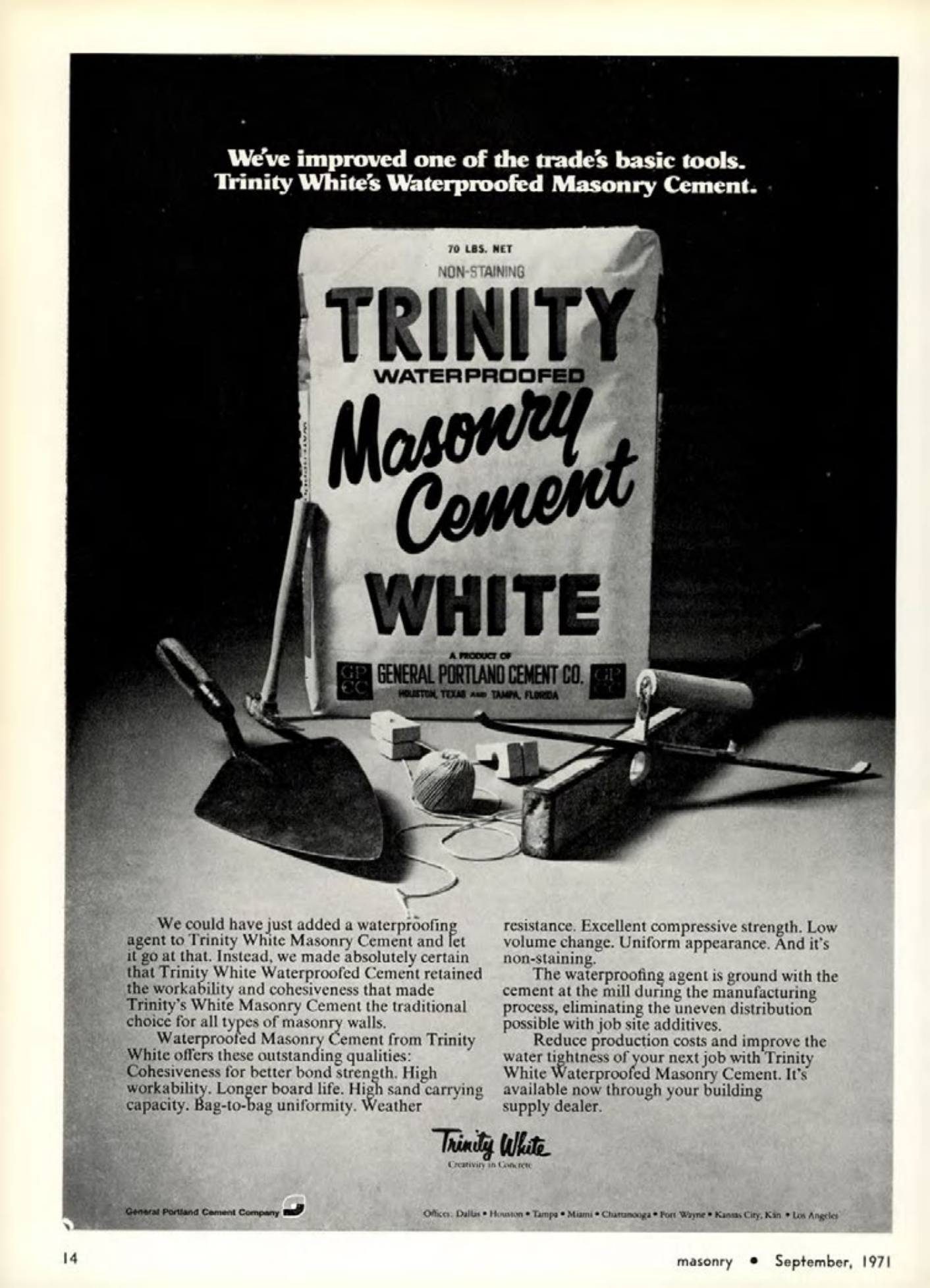 Masonry Magazine September 1971 Page. 14