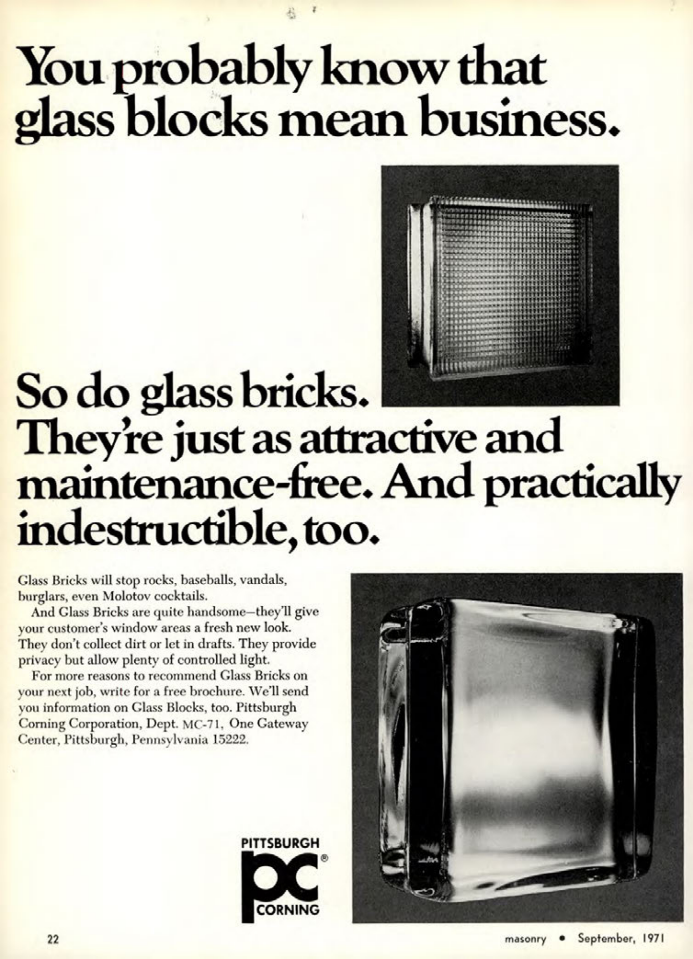 Masonry Magazine September 1971 Page. 18