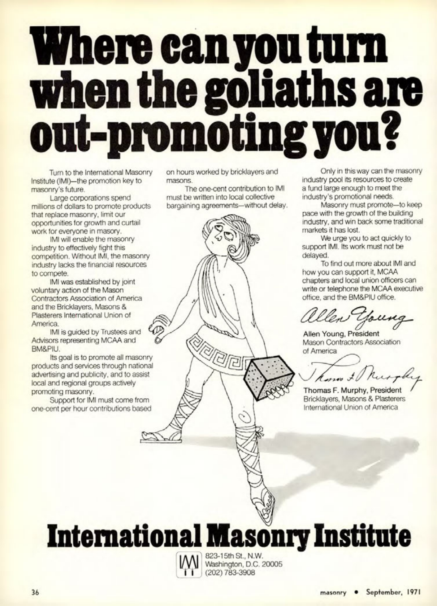 Masonry Magazine September 1971 Page. 32