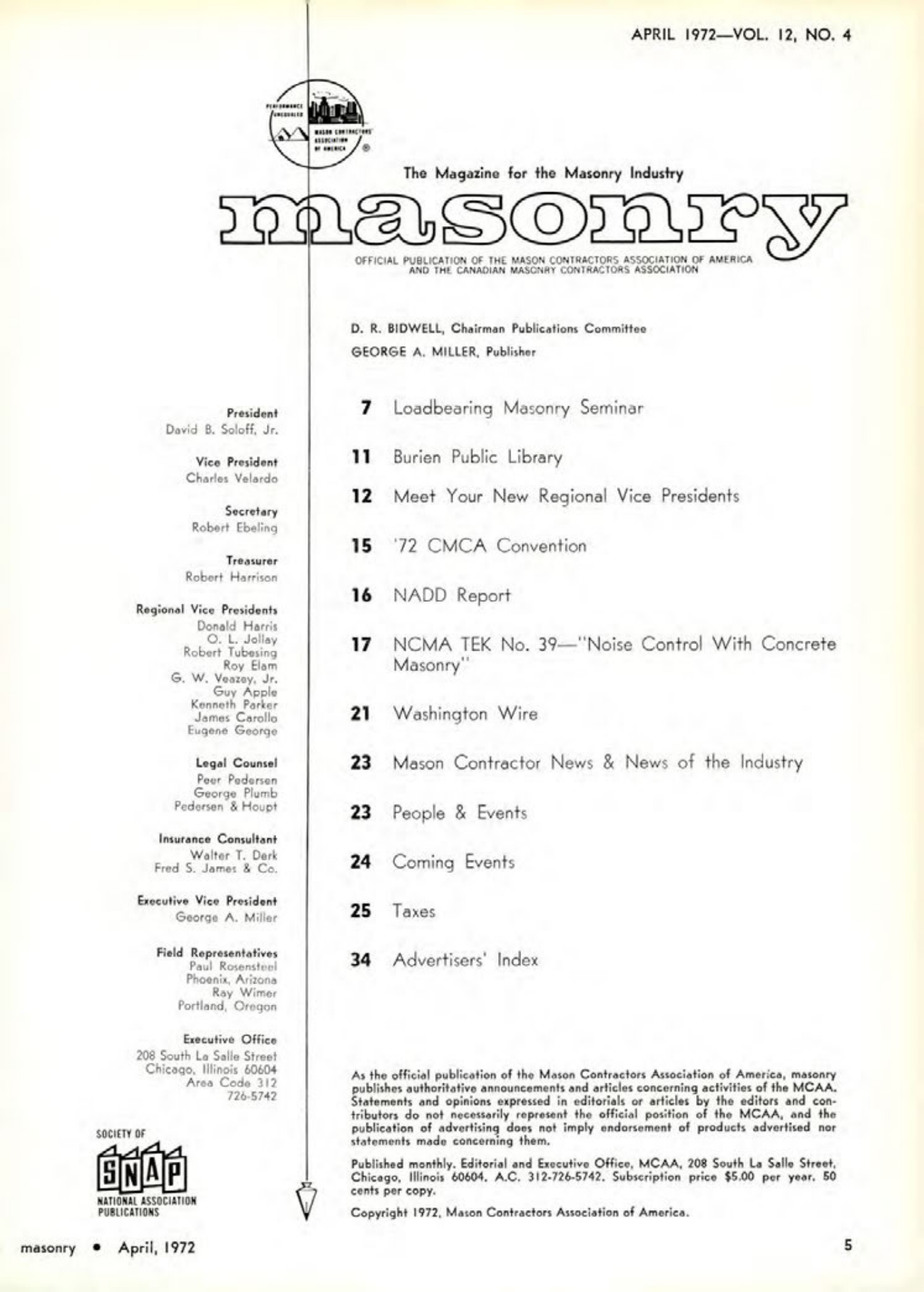 Masonry Magazine April 1972 Page. 5