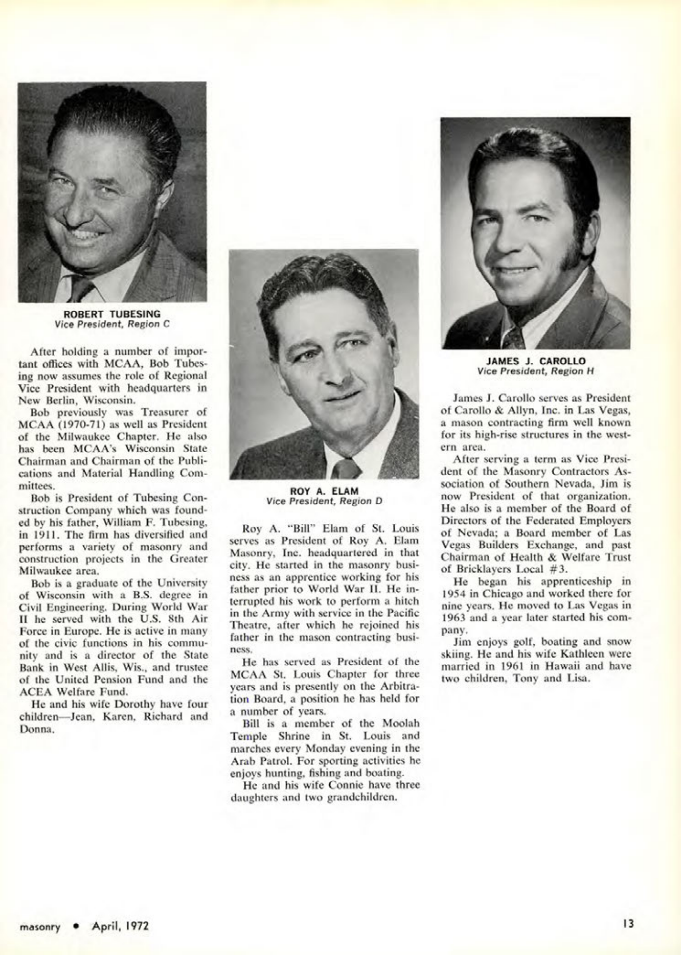 Masonry Magazine April 1972 Page. 13