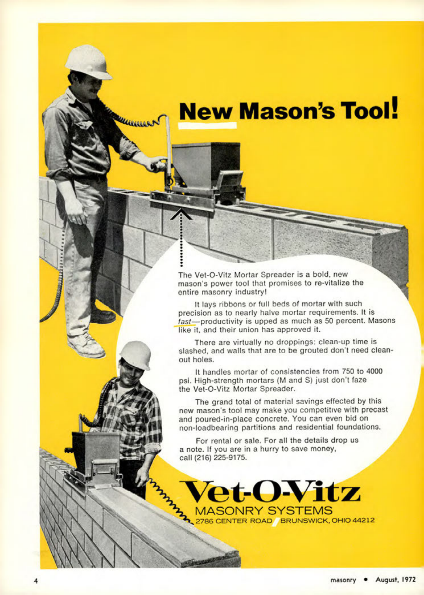 Masonry Magazine August 1972 Page. 4