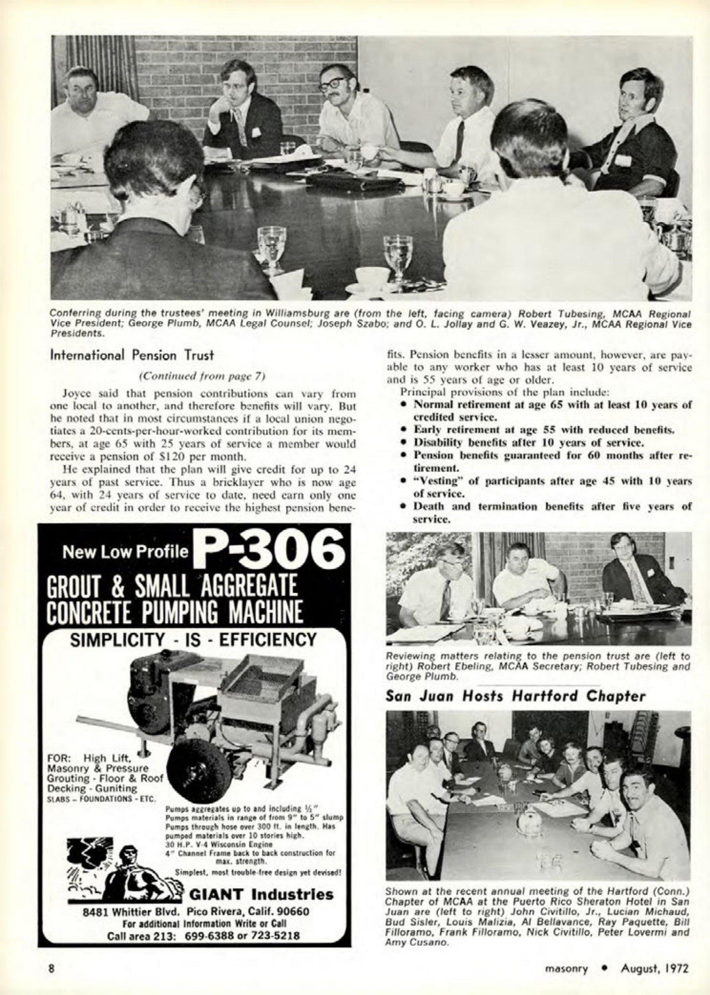 Masonry Magazine August 1972 Page. 8