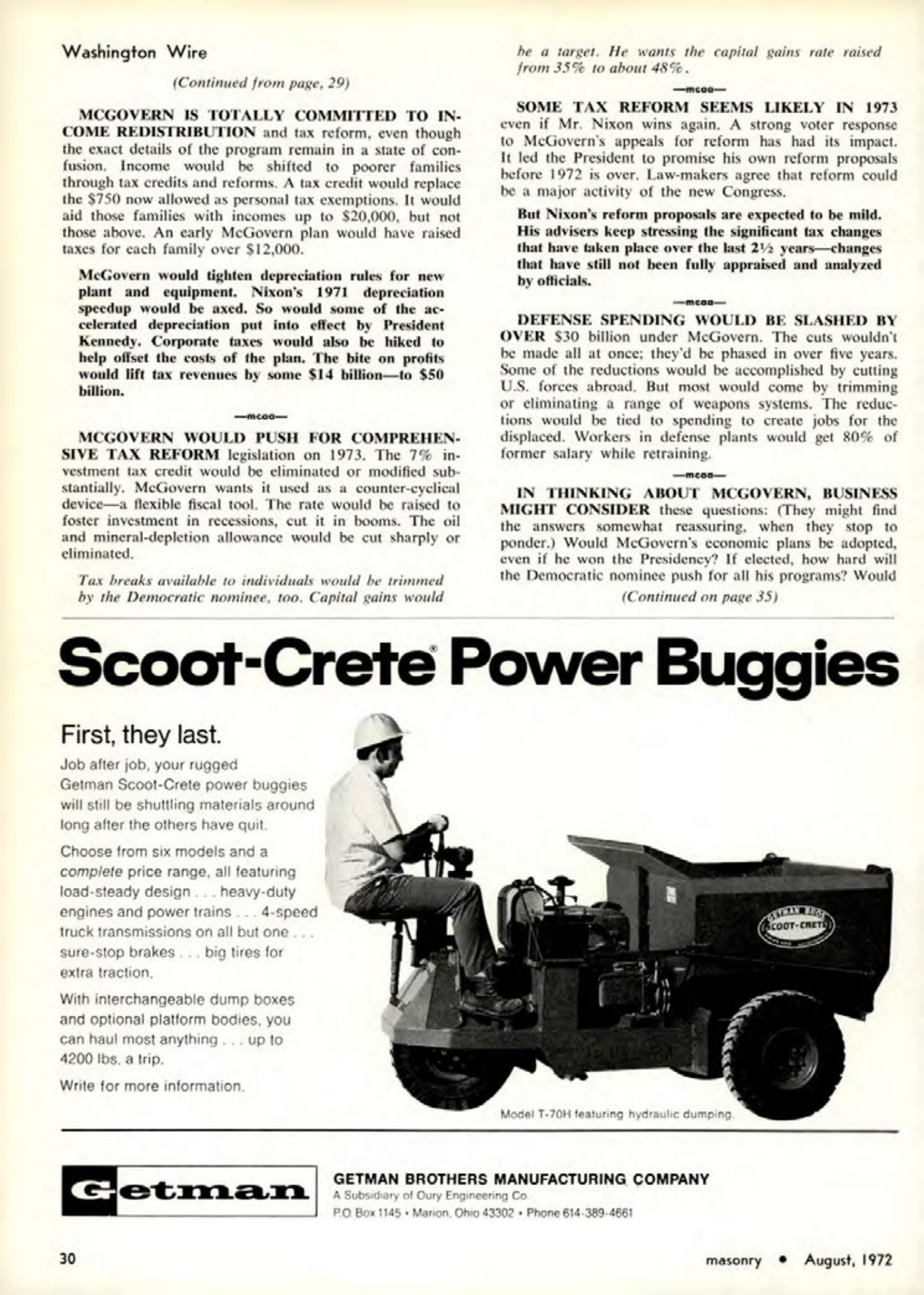 Masonry Magazine August 1972 Page. 28