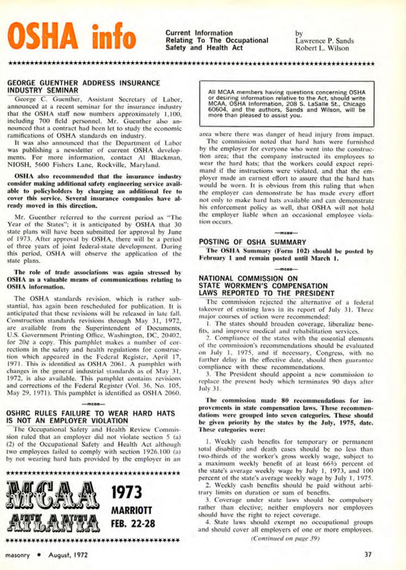 Masonry Magazine August 1972 Page. 35